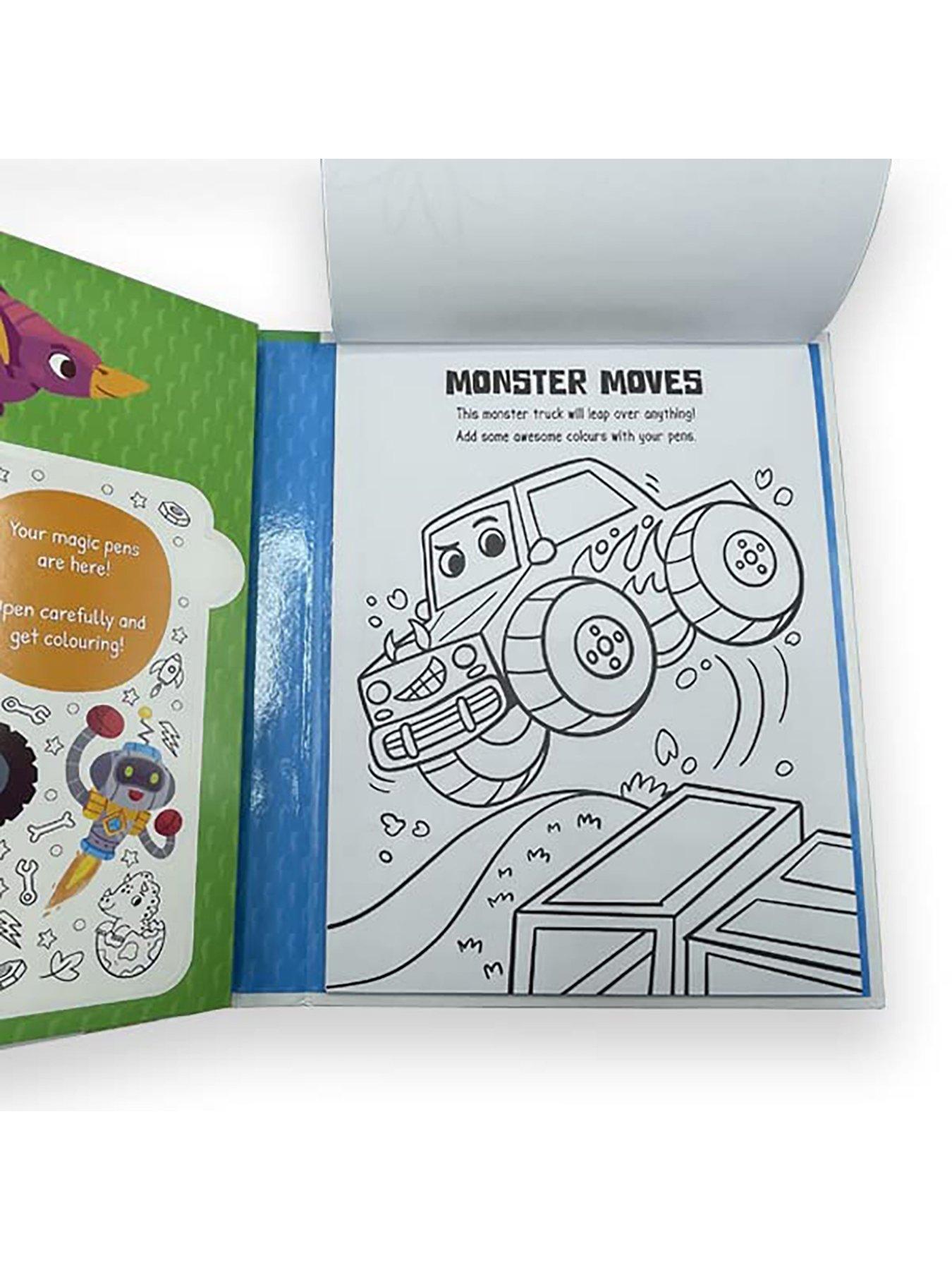 Image 3 of 3 of Robots, Racers, Dinosaurs Colouring Book & Pen Set