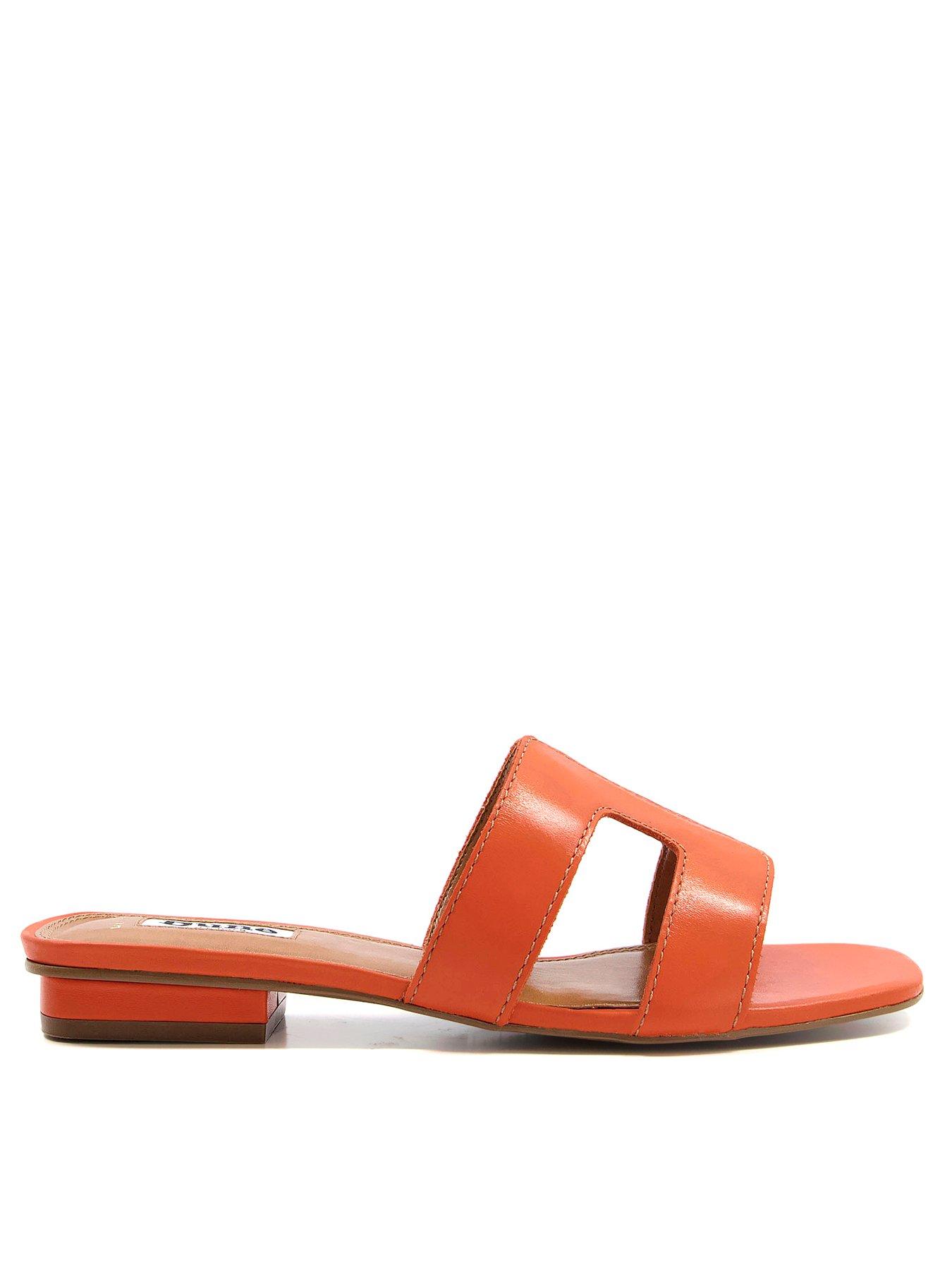 dune-london-dune-london-wide-fit-loupe-orange-smart-slider-sandals