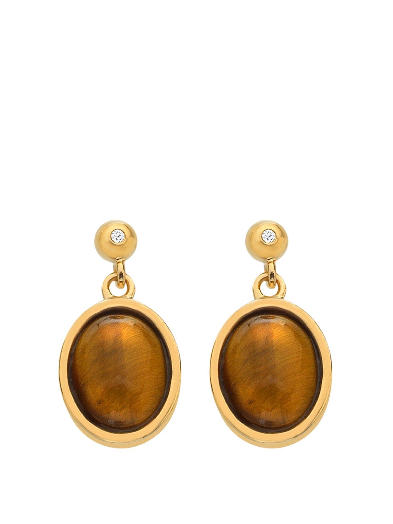 hot-diamonds-hdxgem-horizontal-oval-earrings-tigers-eye