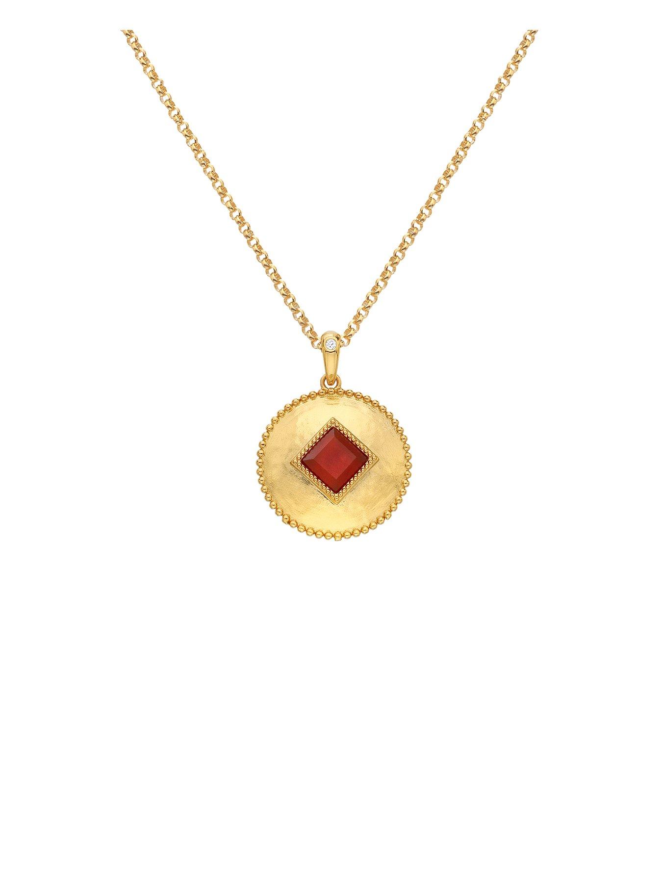 hot-diamonds-hdxgem-coin-pendant-red-agate