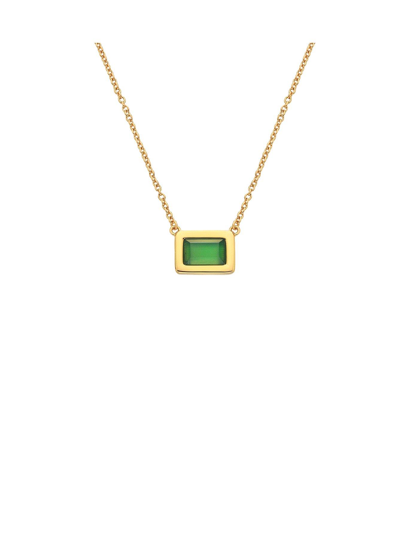 hot-diamonds-hdxgem-rectangle-necklace-green-agate