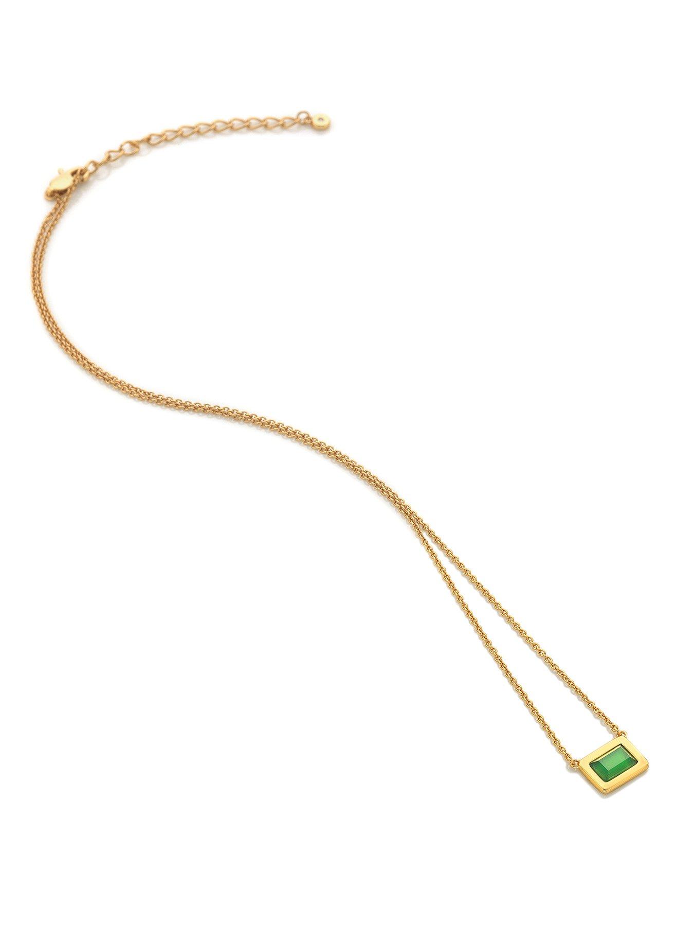 hot-diamonds-hdxgem-rectangle-necklace-green-agateback