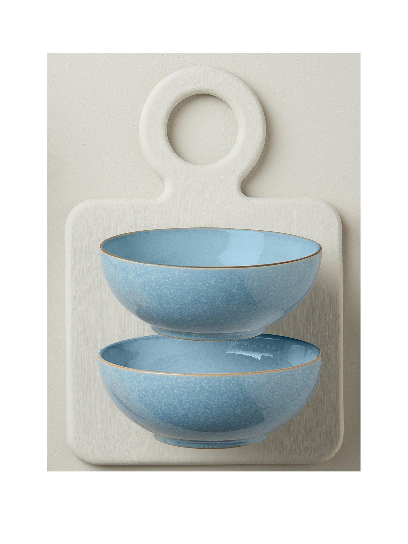 Image 1 of 3 of Denby Elements 4-Piece Coupe Cereal Bowl Set &ndash; Blue
