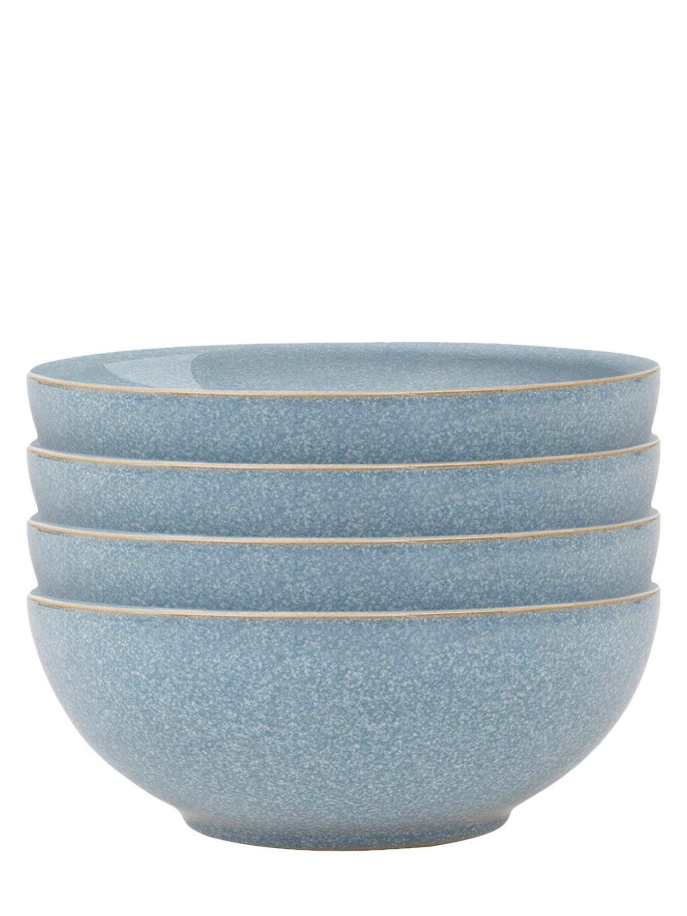 Image 3 of 3 of Denby Elements 4-Piece Coupe Cereal Bowl Set &ndash; Blue