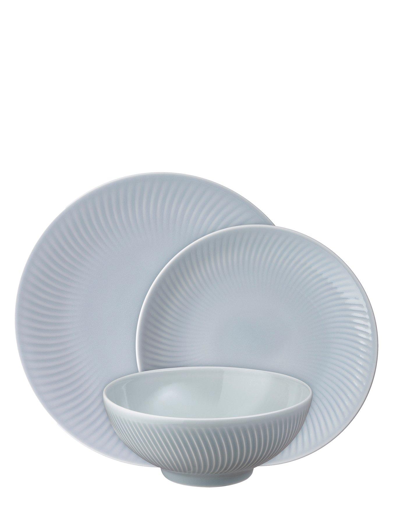 Image 5 of 5 of Denby Porcelain Arc 12-Piece Tableware Set in Grey