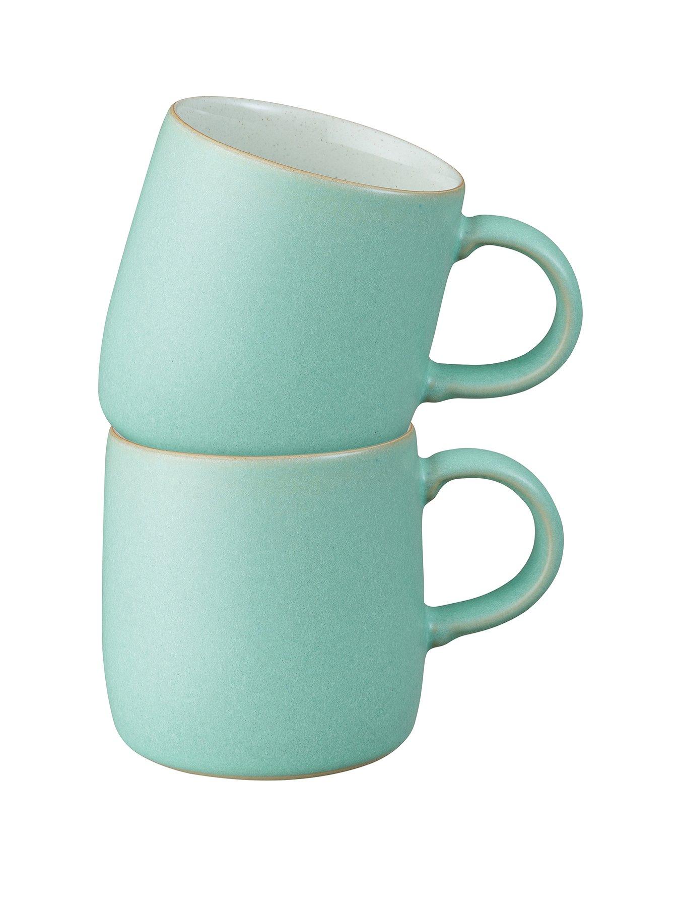 22 Oz Large Ceramic Coffee Mug, Big Jumbo Tea Cup for Office and Home,  Dishwasher and Microwave Safe (Mint Green)