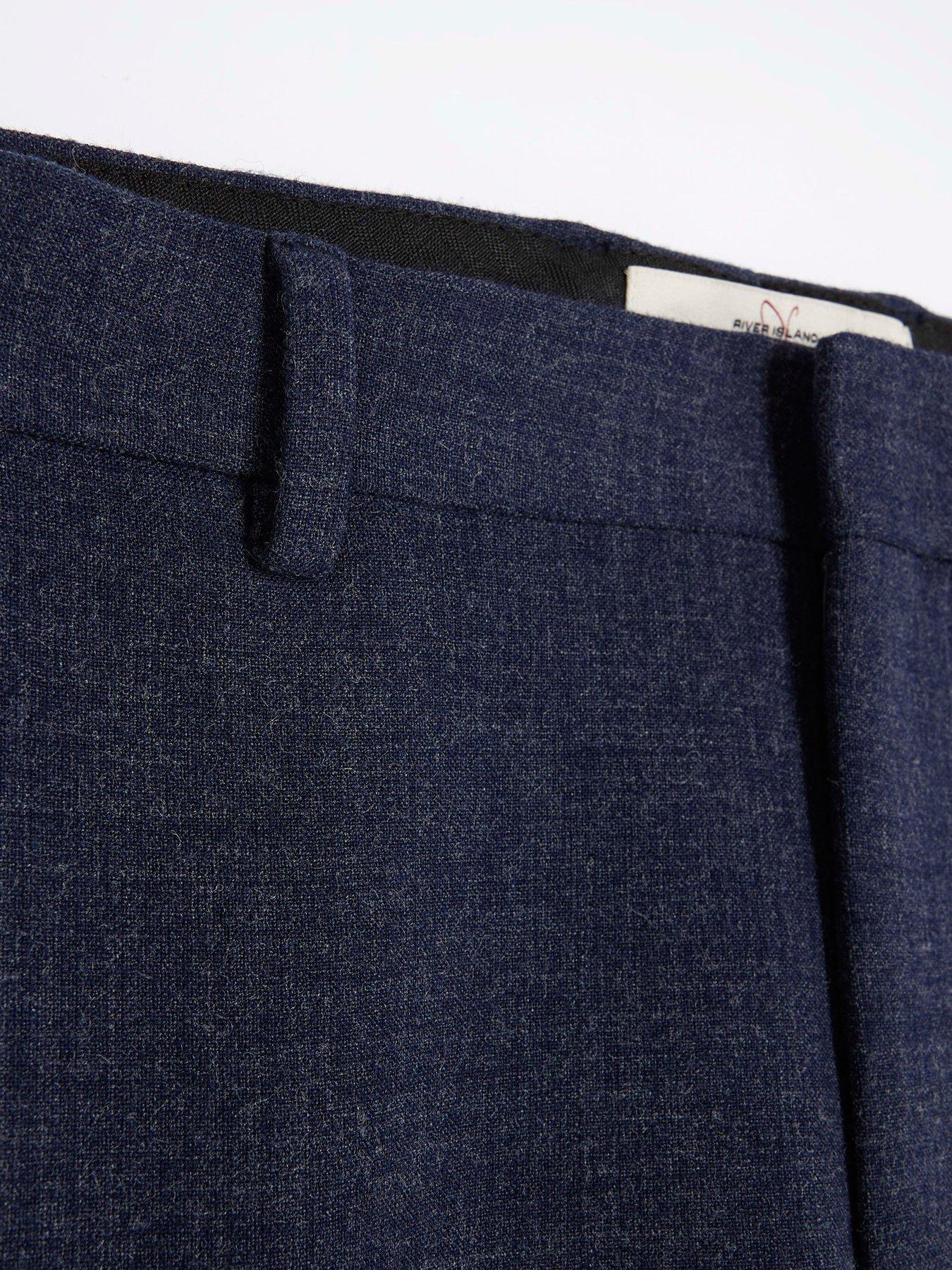 Image 5 of 5 of River Island Texture Ponte Trouser - Navy