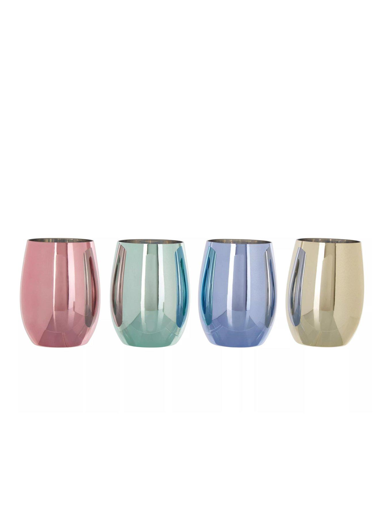 Image 2 of 5 of Premier Housewares Mimo Set of 4 Assorted Colour Tumbler Glasses