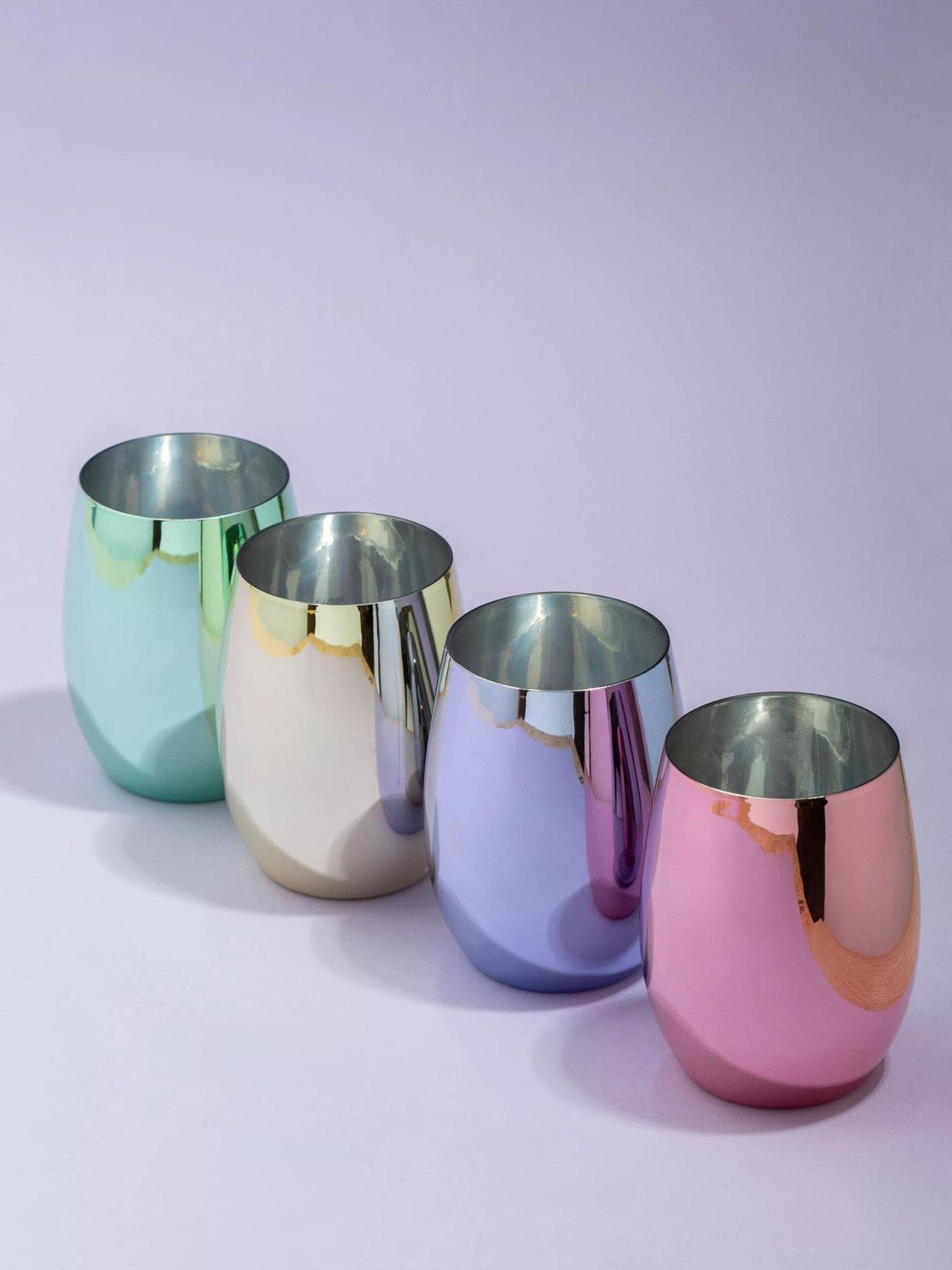 Image 3 of 5 of Premier Housewares Mimo Set of 4 Assorted Colour Tumbler Glasses