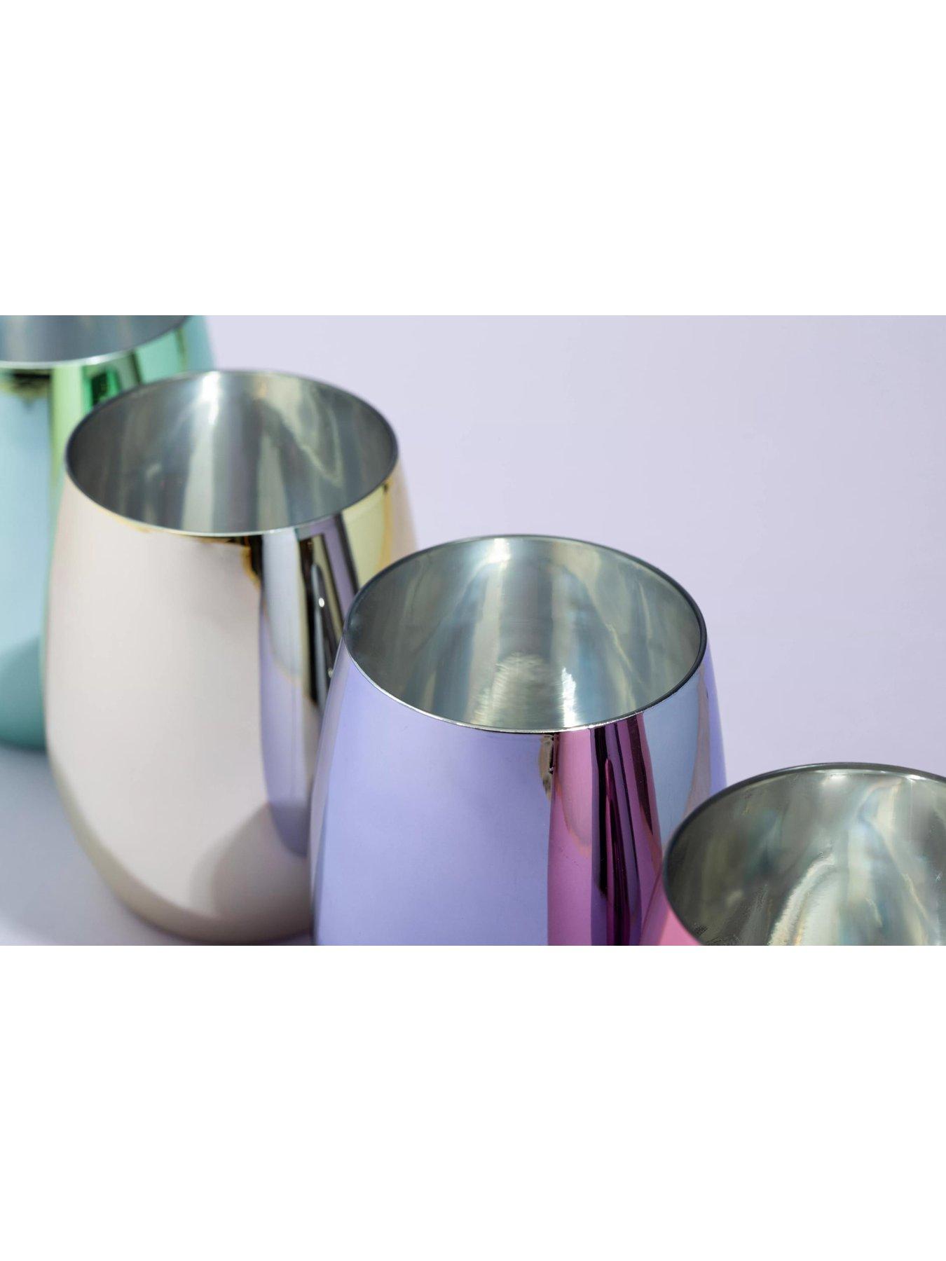Image 4 of 5 of Premier Housewares Mimo Set of 4 Assorted Colour Tumbler Glasses