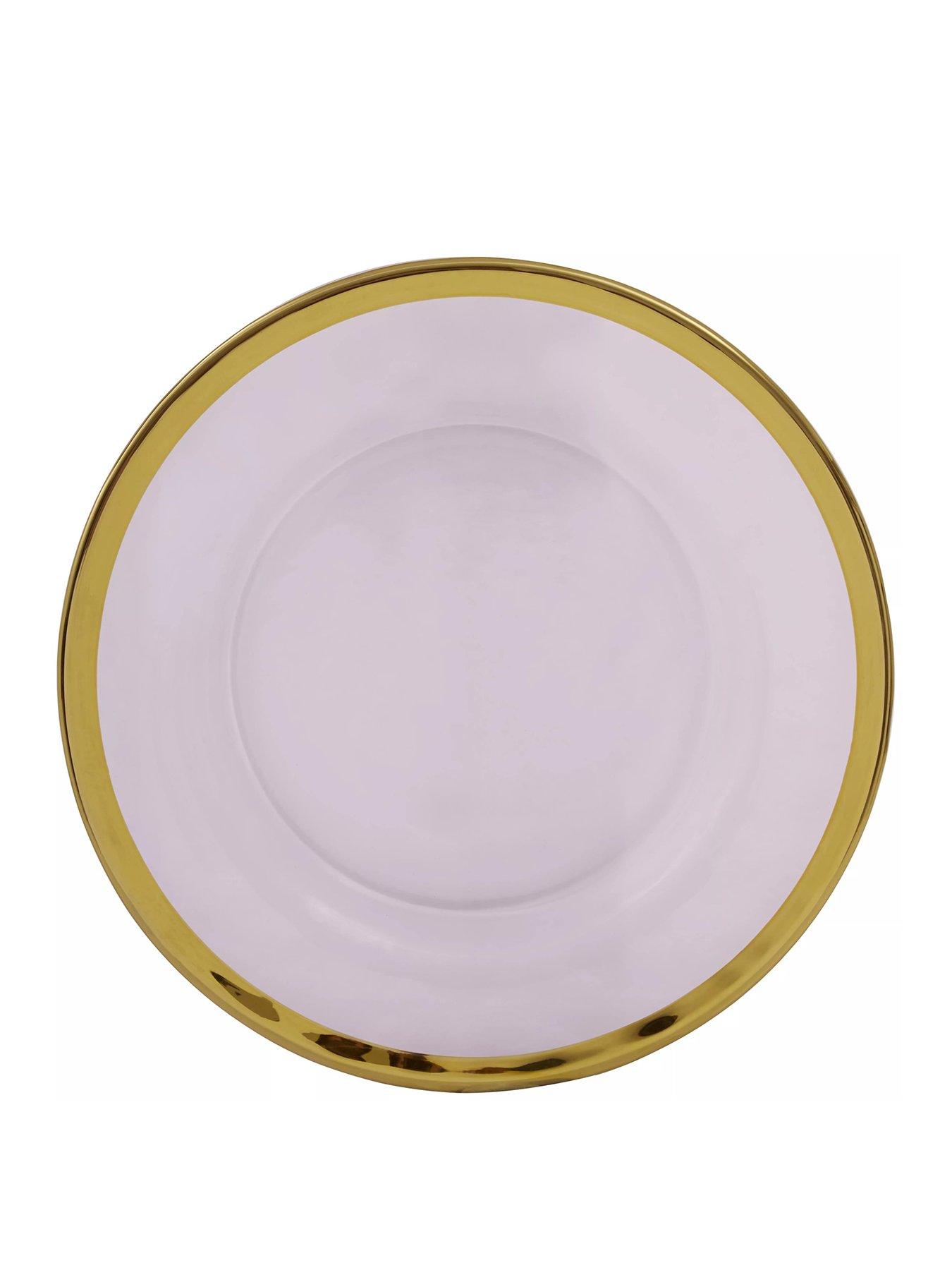 premier-housewares-ida-set-of-four-21-cm-glass-side-plates-with-gold-rim