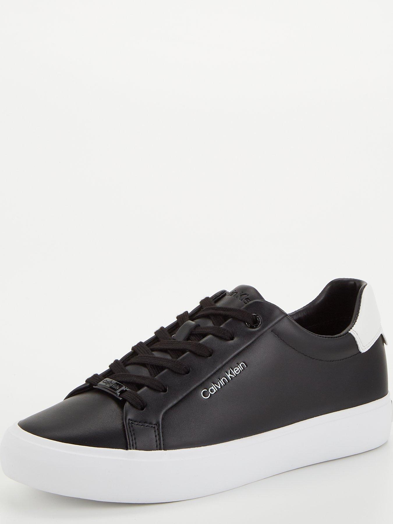 calvin-klein-vulcanized-leather-trainers-blackstillFront