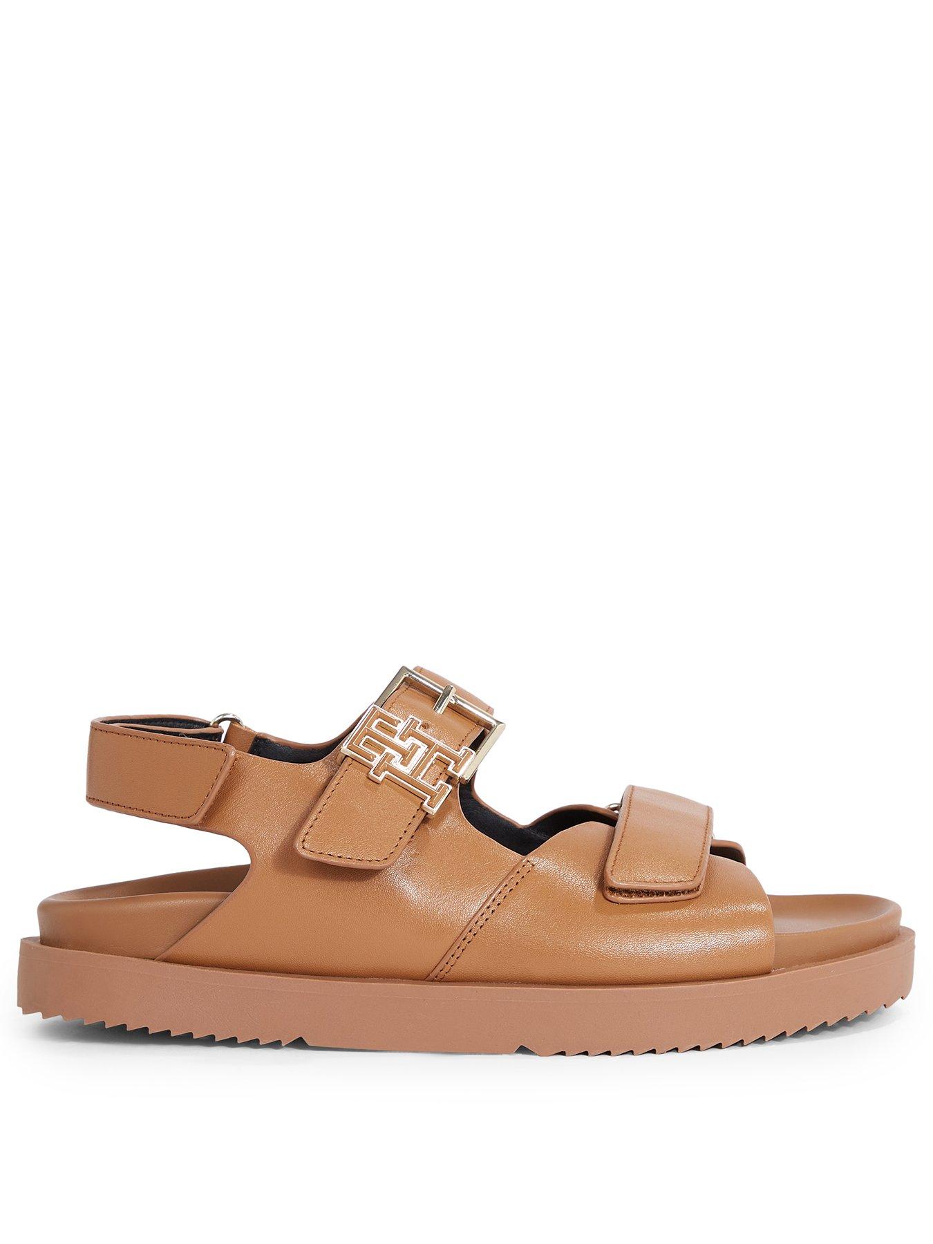 tommy-hilfiger-leather-sporty-sandals-brownstillFront