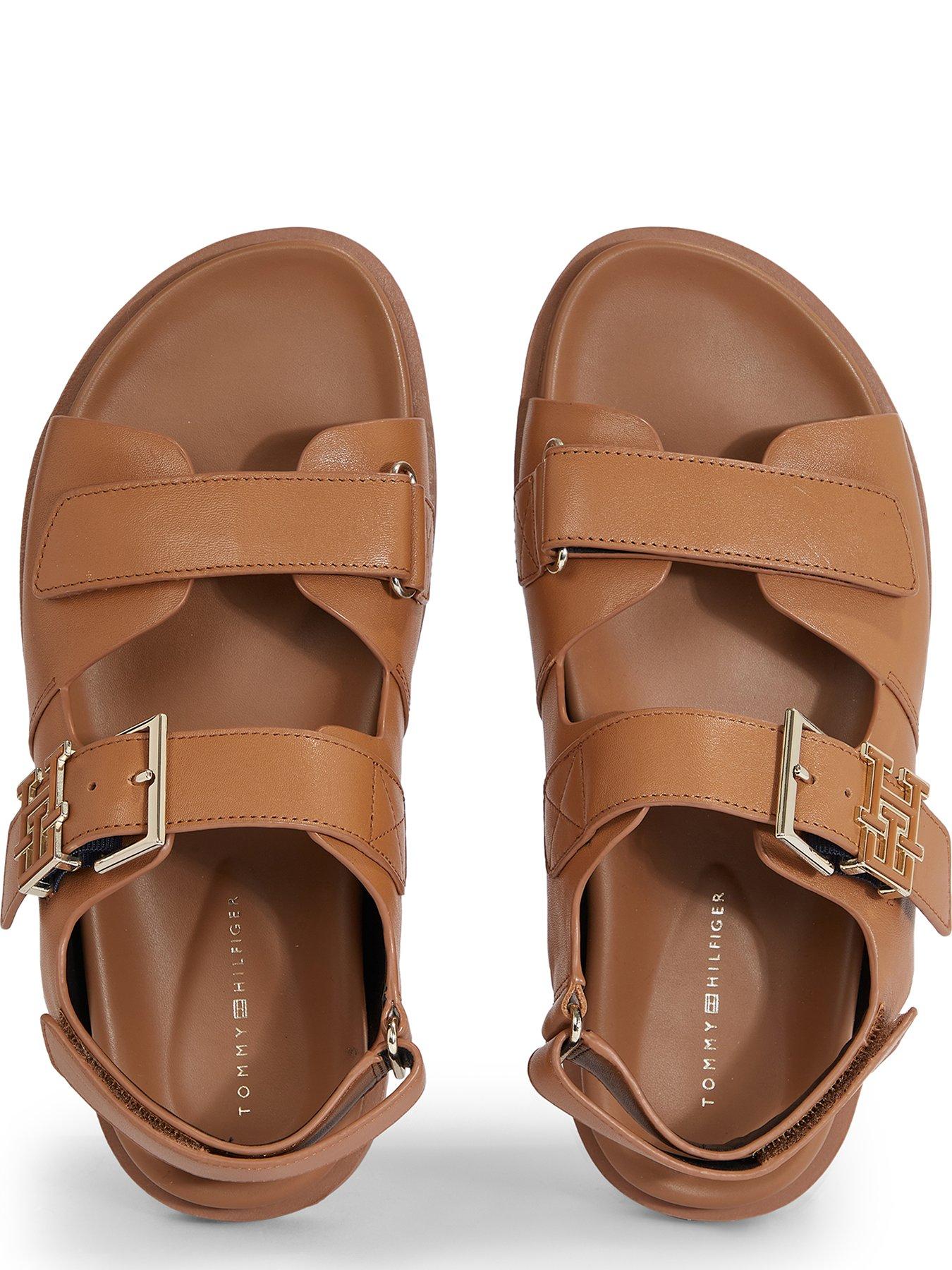 tommy-hilfiger-leather-sporty-sandals-brownoutfit