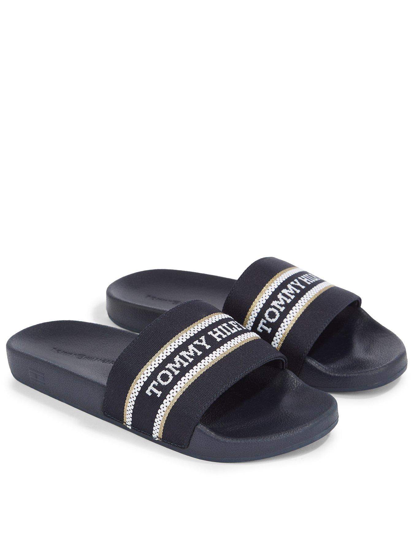 tommy-hilfiger-logo-slide-navy