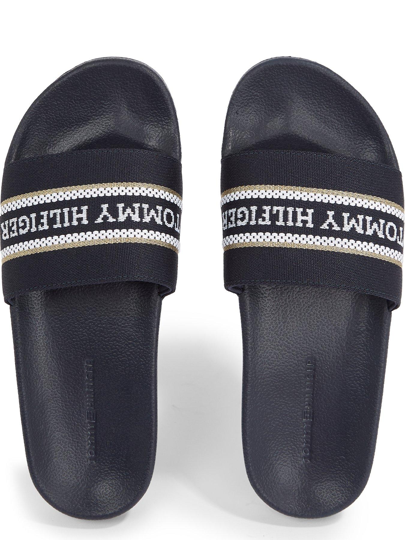 tommy-hilfiger-logo-slide-navyoutfit