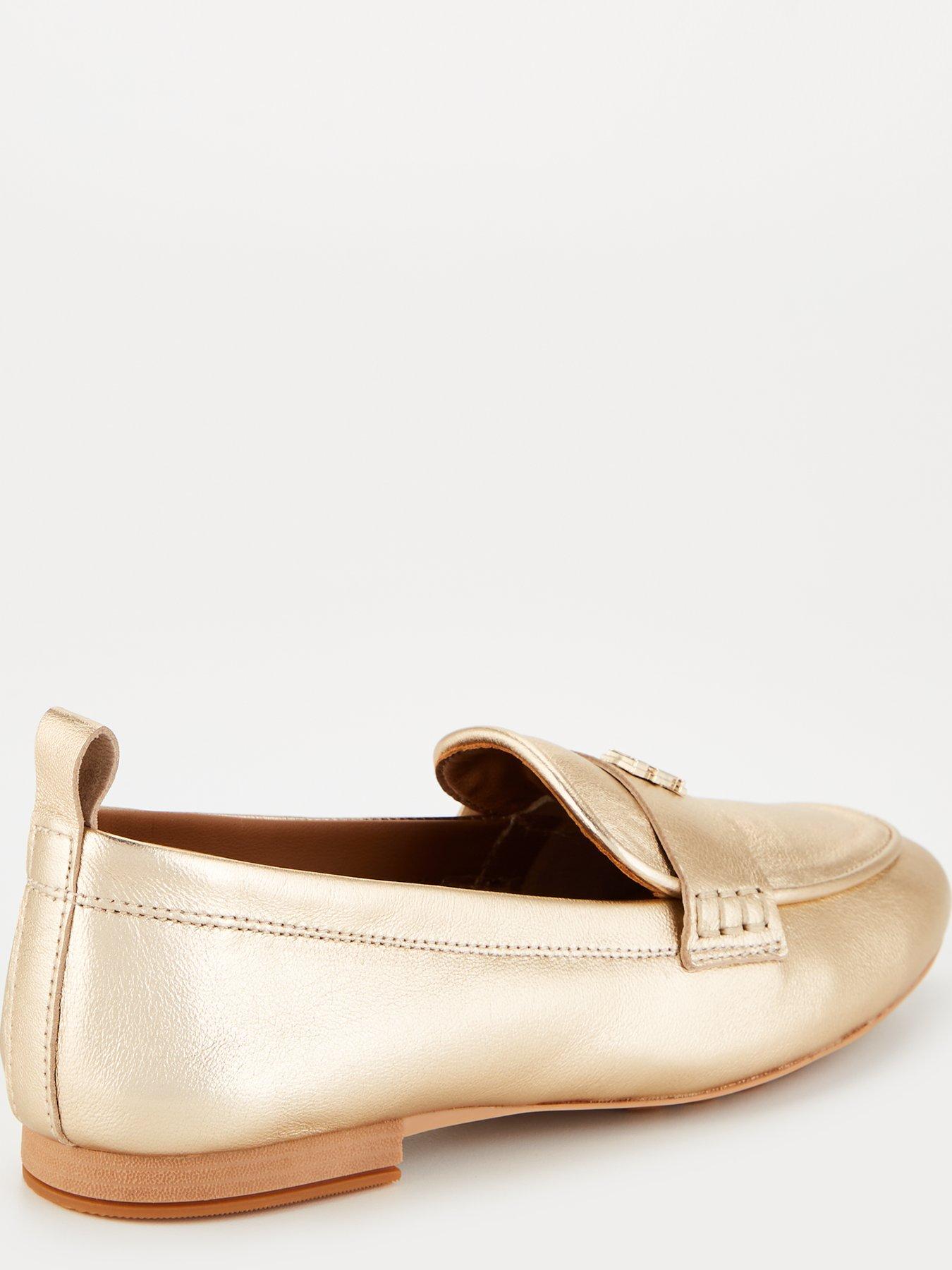 tommy-hilfiger-metallic-leather-moccasin-loafer-goldstillFront