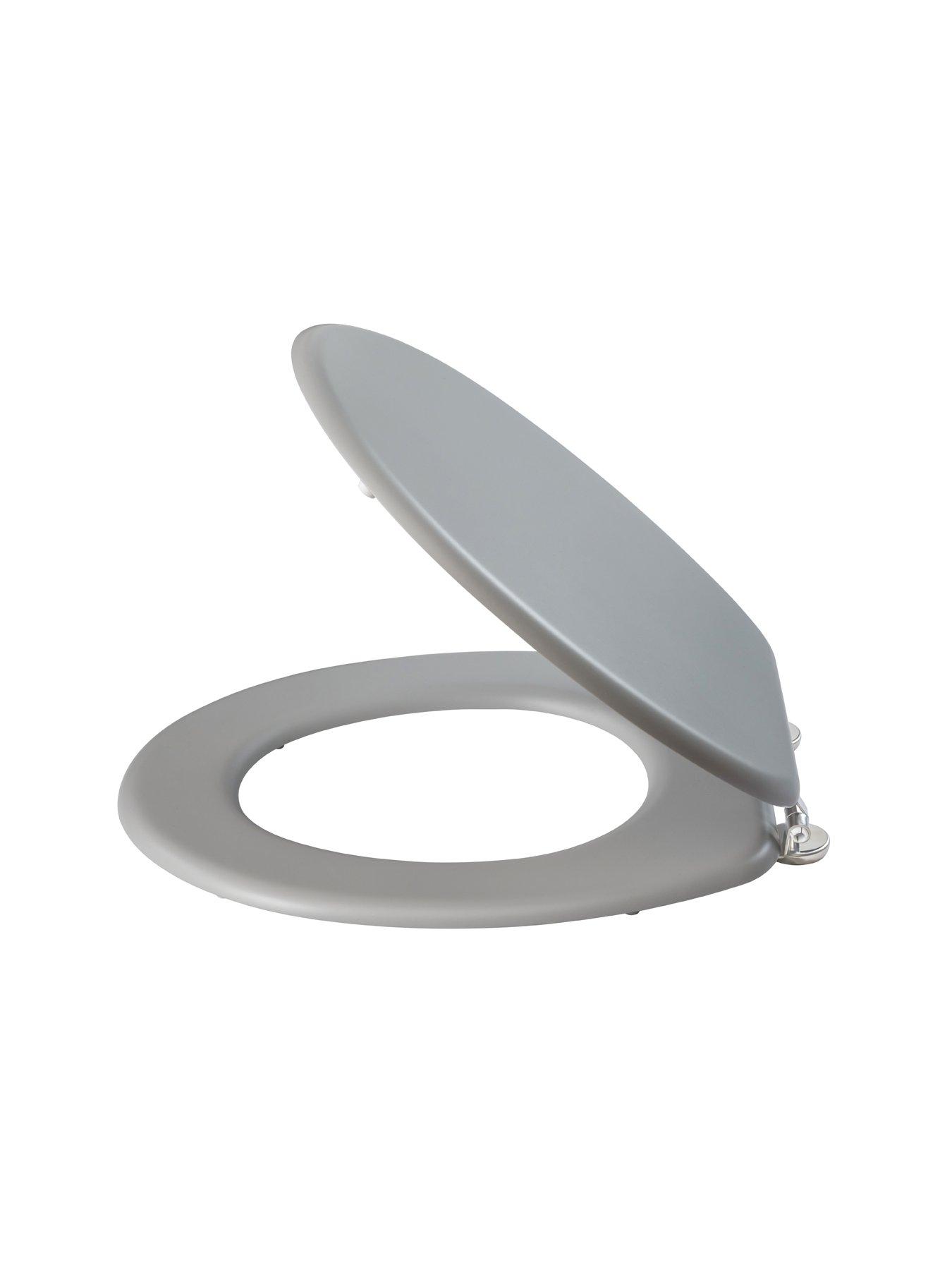 Image 2 of 4 of AQUALONA Soft Touch Toilet Seat &ndash; Grey
