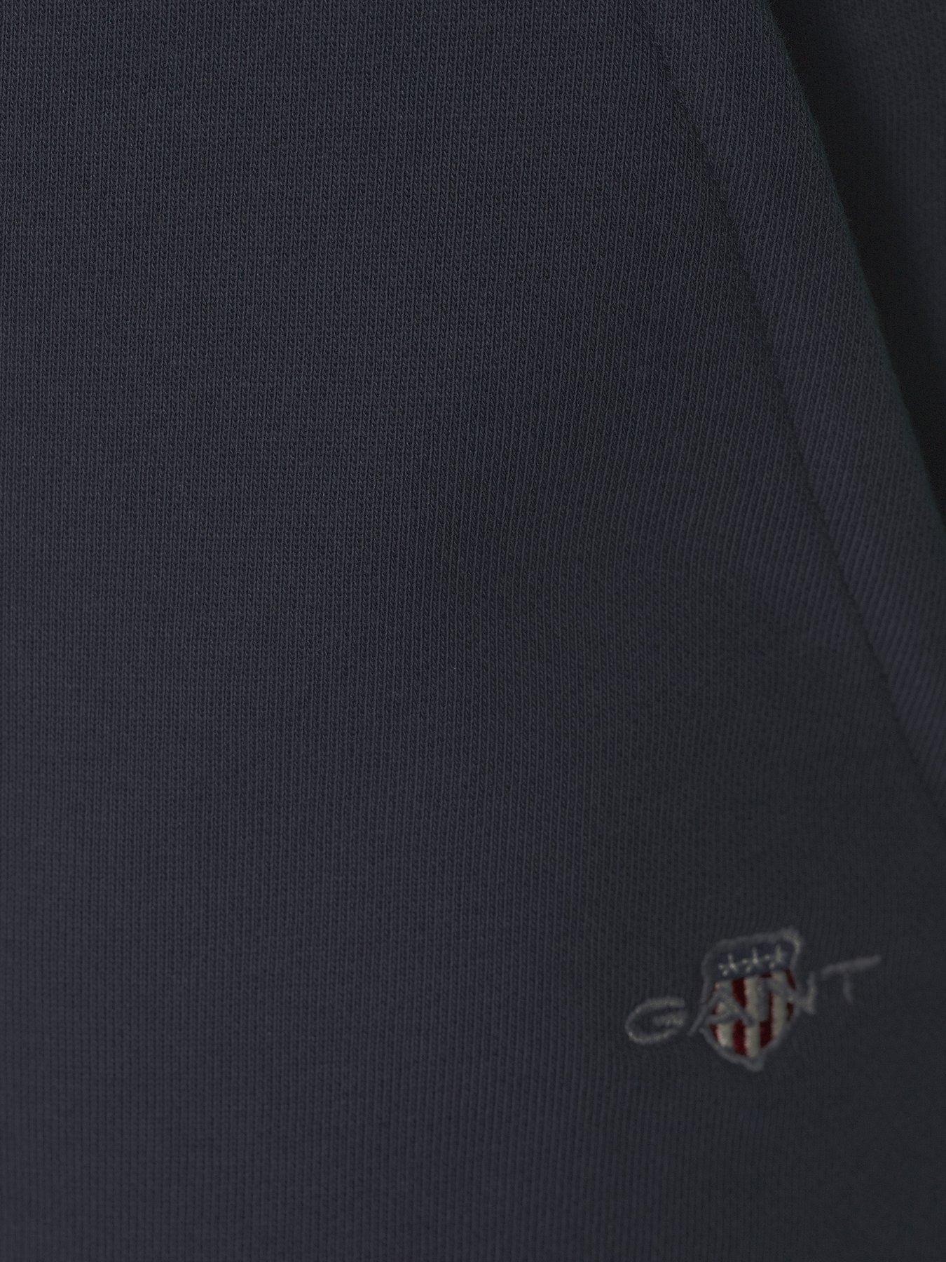 Image 4 of 5 of GANT Regular Fit Shield Sweat Shorts - Navy