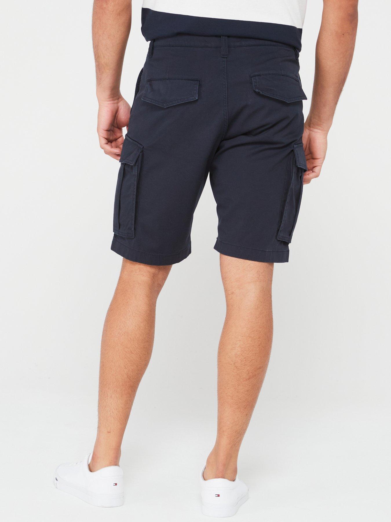 gant-relaxed-twill-cargo-shorts-navystillFront