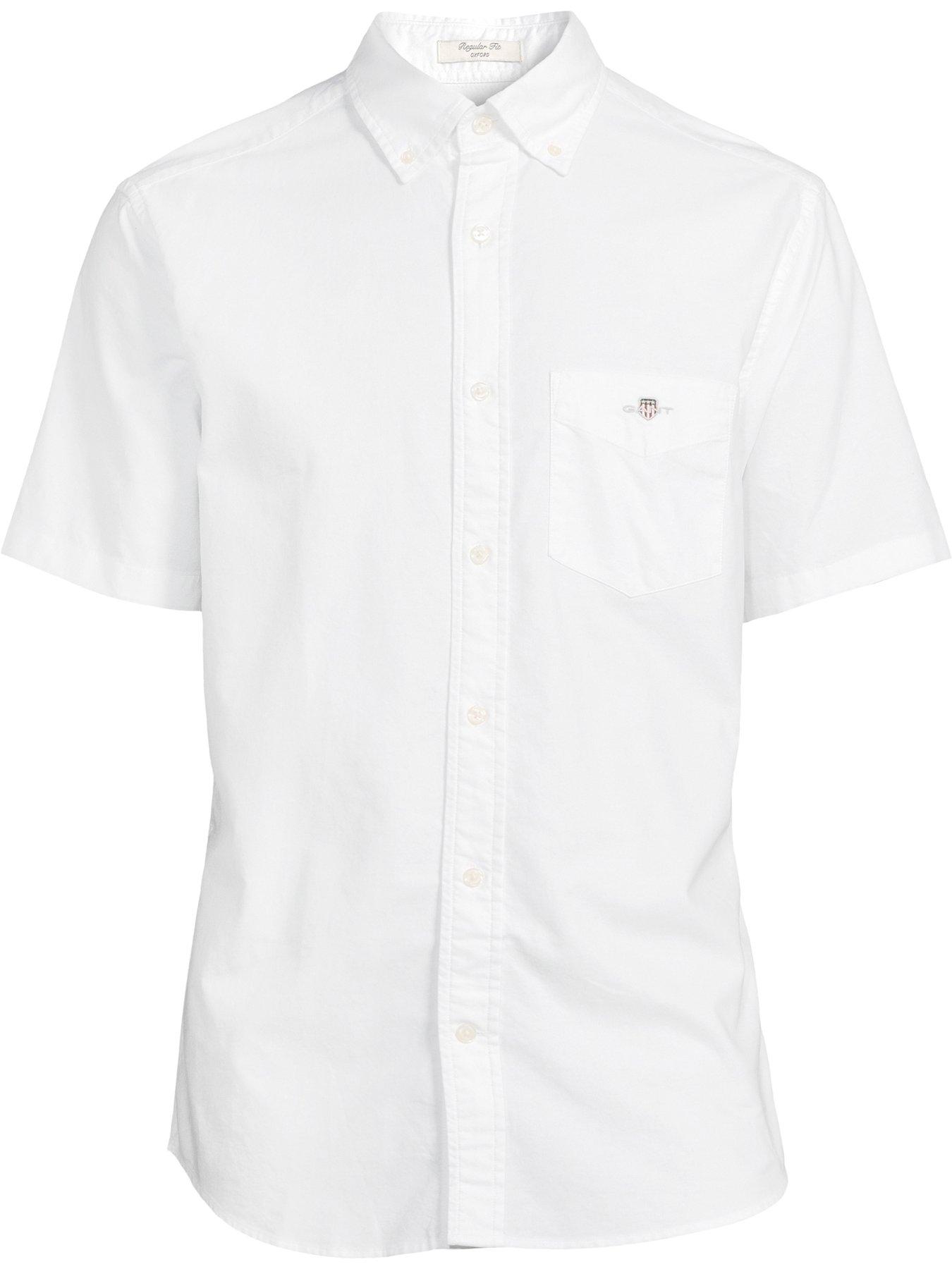 gant-regular-fit-short-sleeve-oxford-shirt-whitedetail