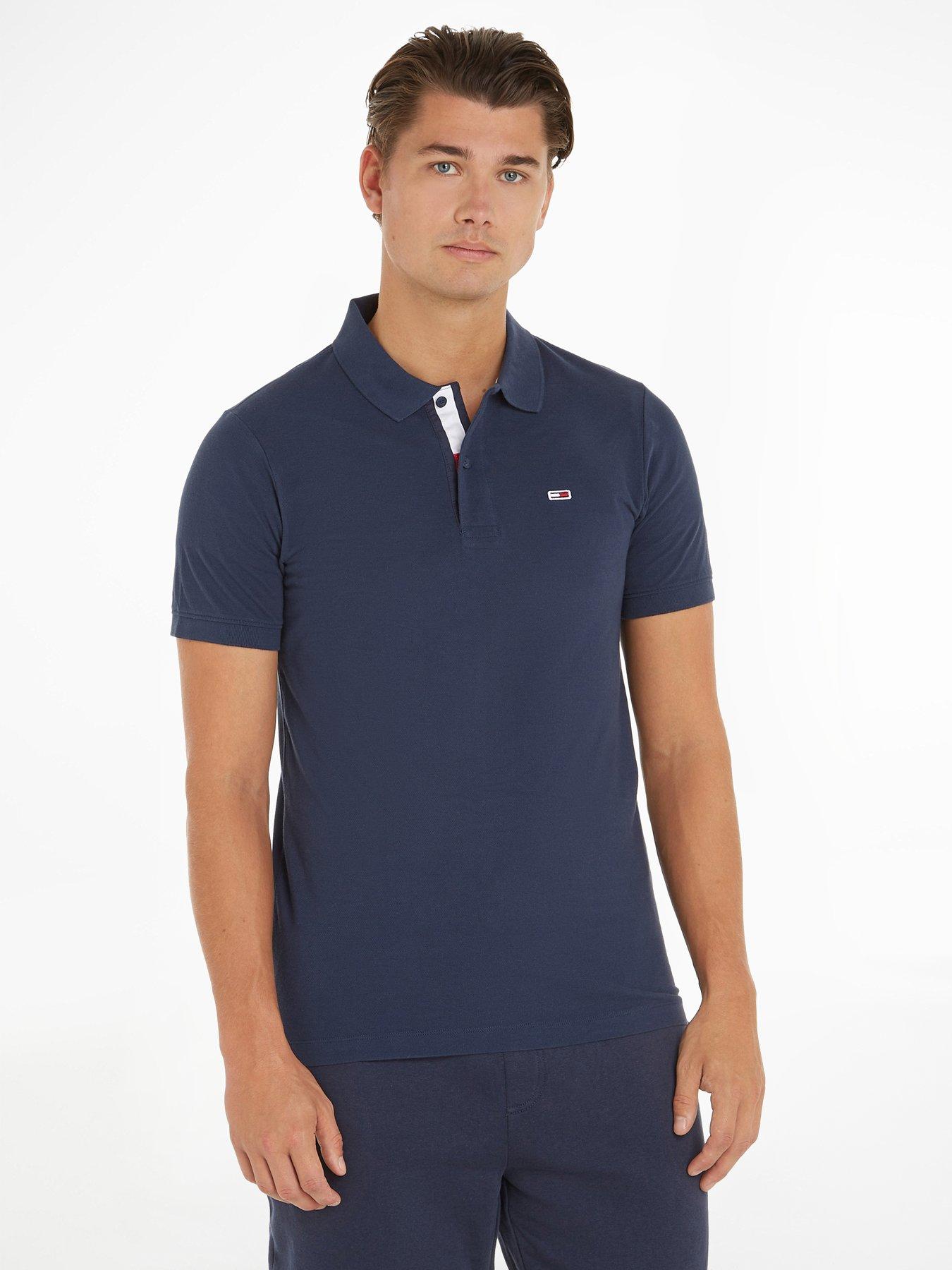 tommy-jeans-cotton-slim-fit-polo-t-shirt-navy