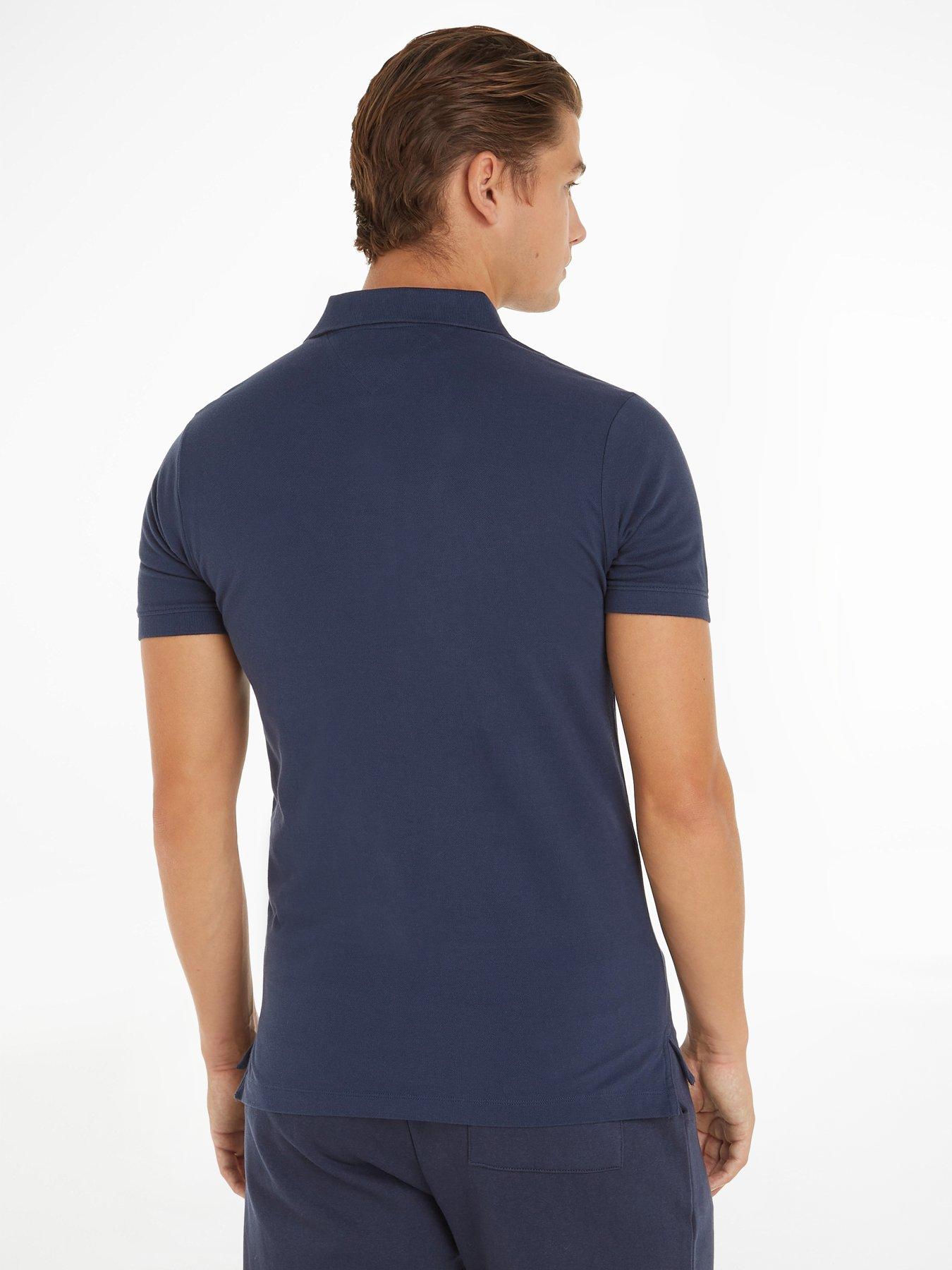 tommy-jeans-cotton-slim-fit-polo-t-shirt-navystillFront