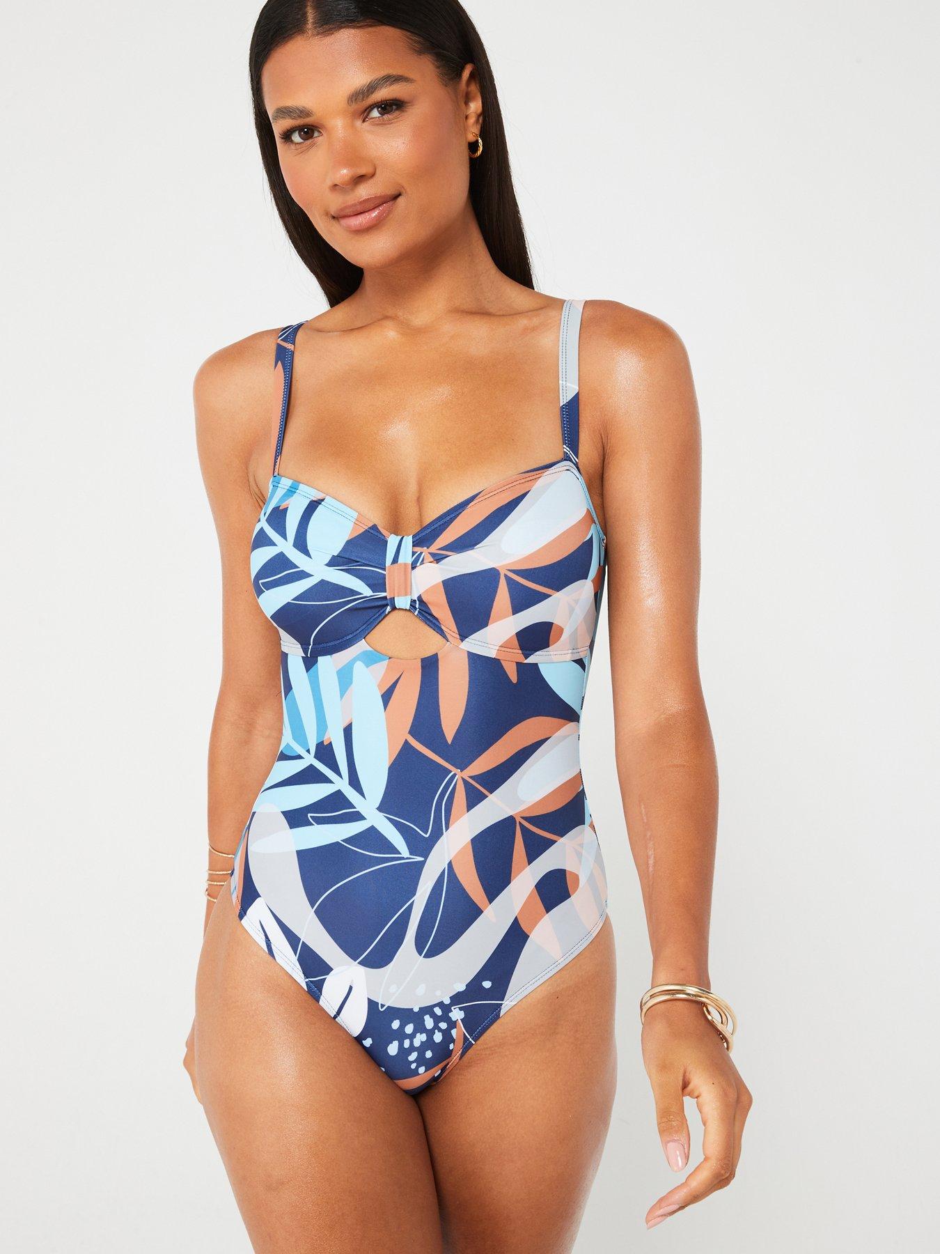 everyday-knot-detail-cut-out-swimsuit-bluefront