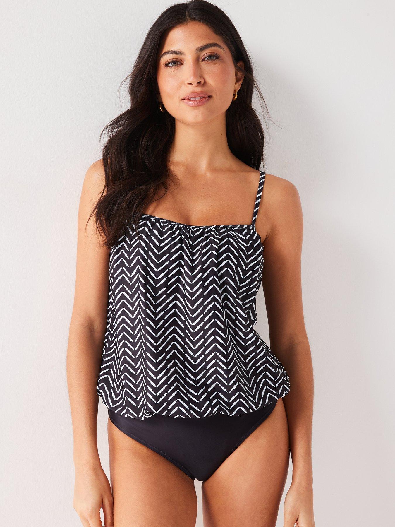 v-by-very-printednbspblouson-swimsuit-blackwhite