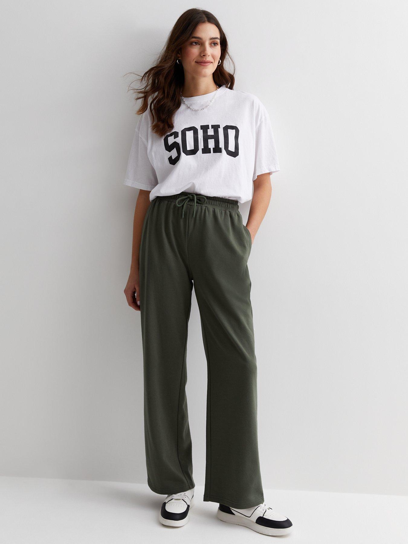 new-look-khaki-jersey-wide-leg-joggers