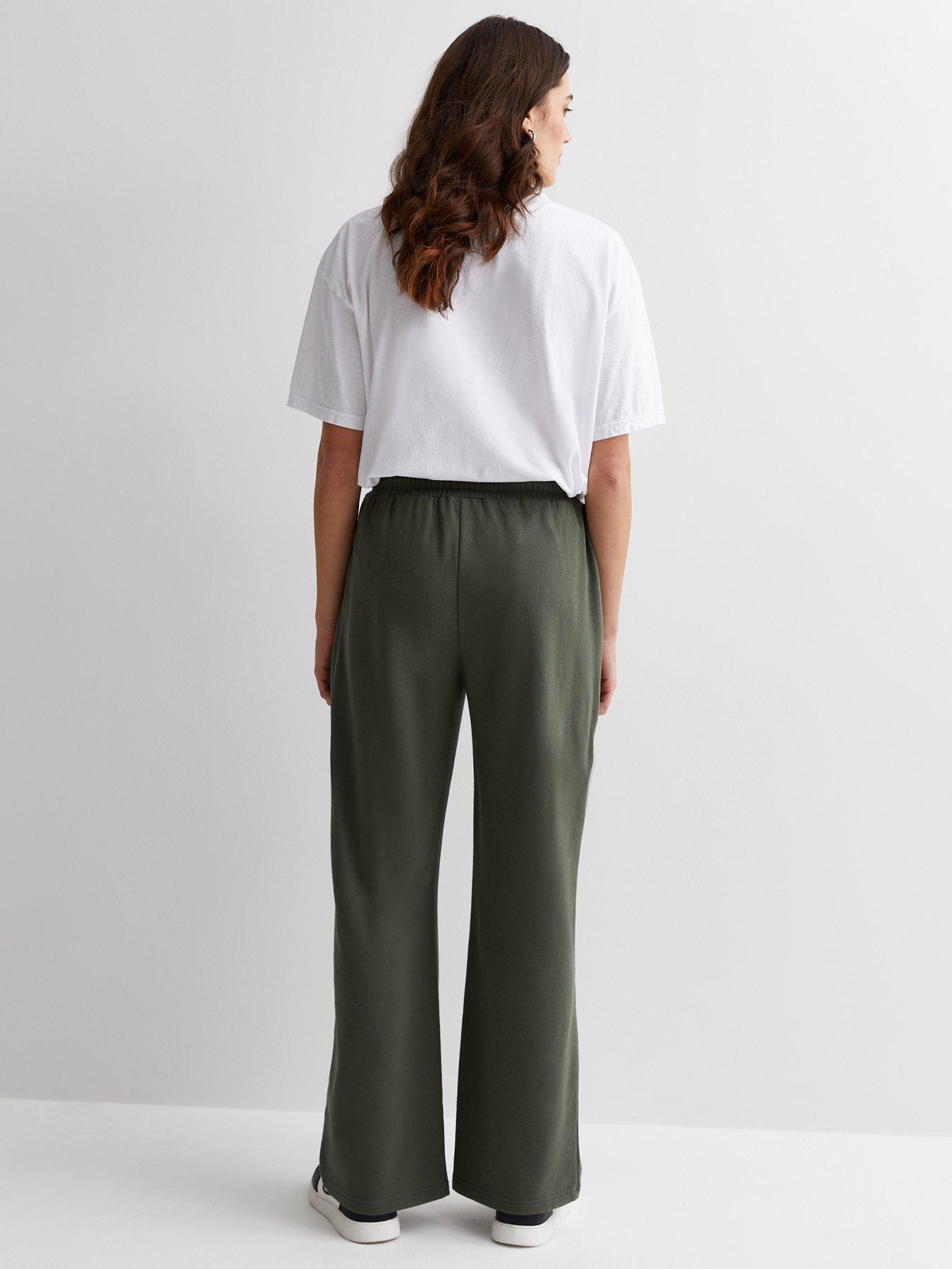 new-look-khaki-jersey-wide-leg-joggersstillFront