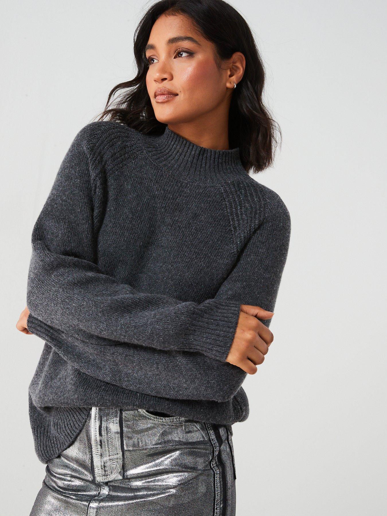 mango-oversize-high-neck-ribbed-jumper-greyoutfit