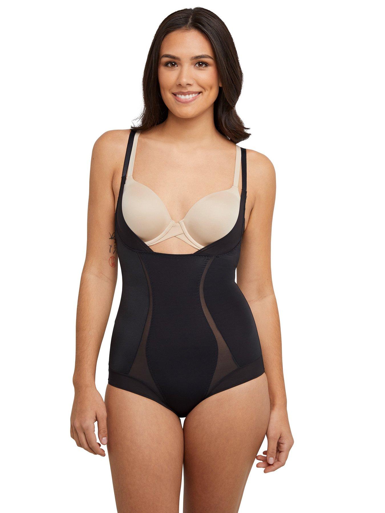 maidenform-firm-foundations-wyob-bodybriefer-black