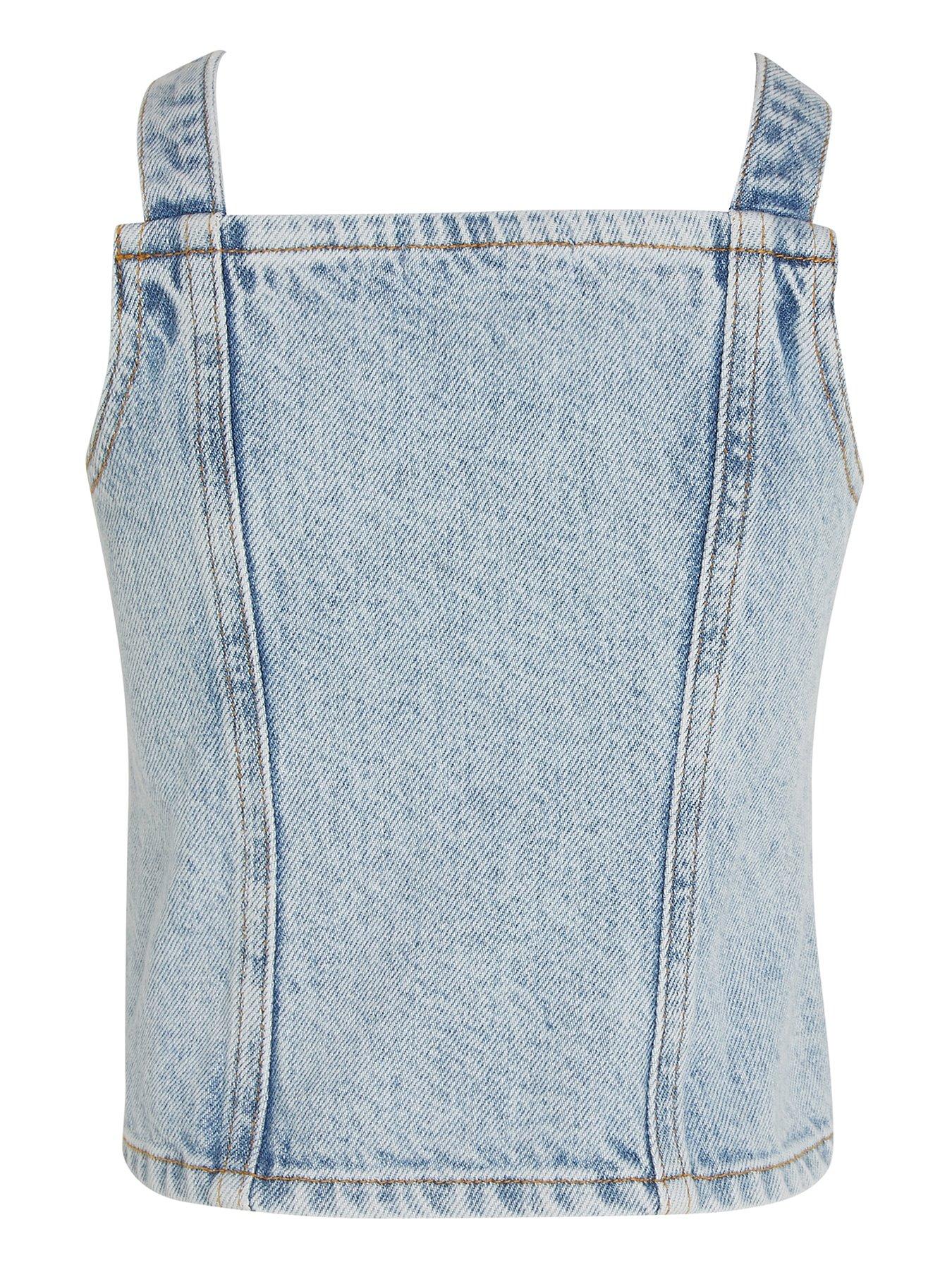 calvin-klein-jeans-girls-powder-blue-strap-denim-top-powder-blueback