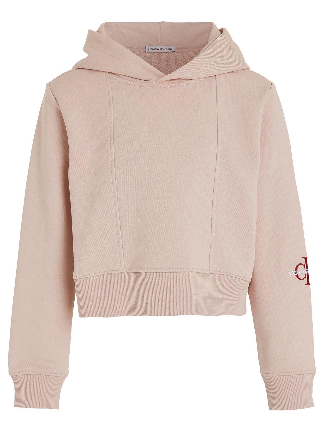 Girls calvin klein hoody discount