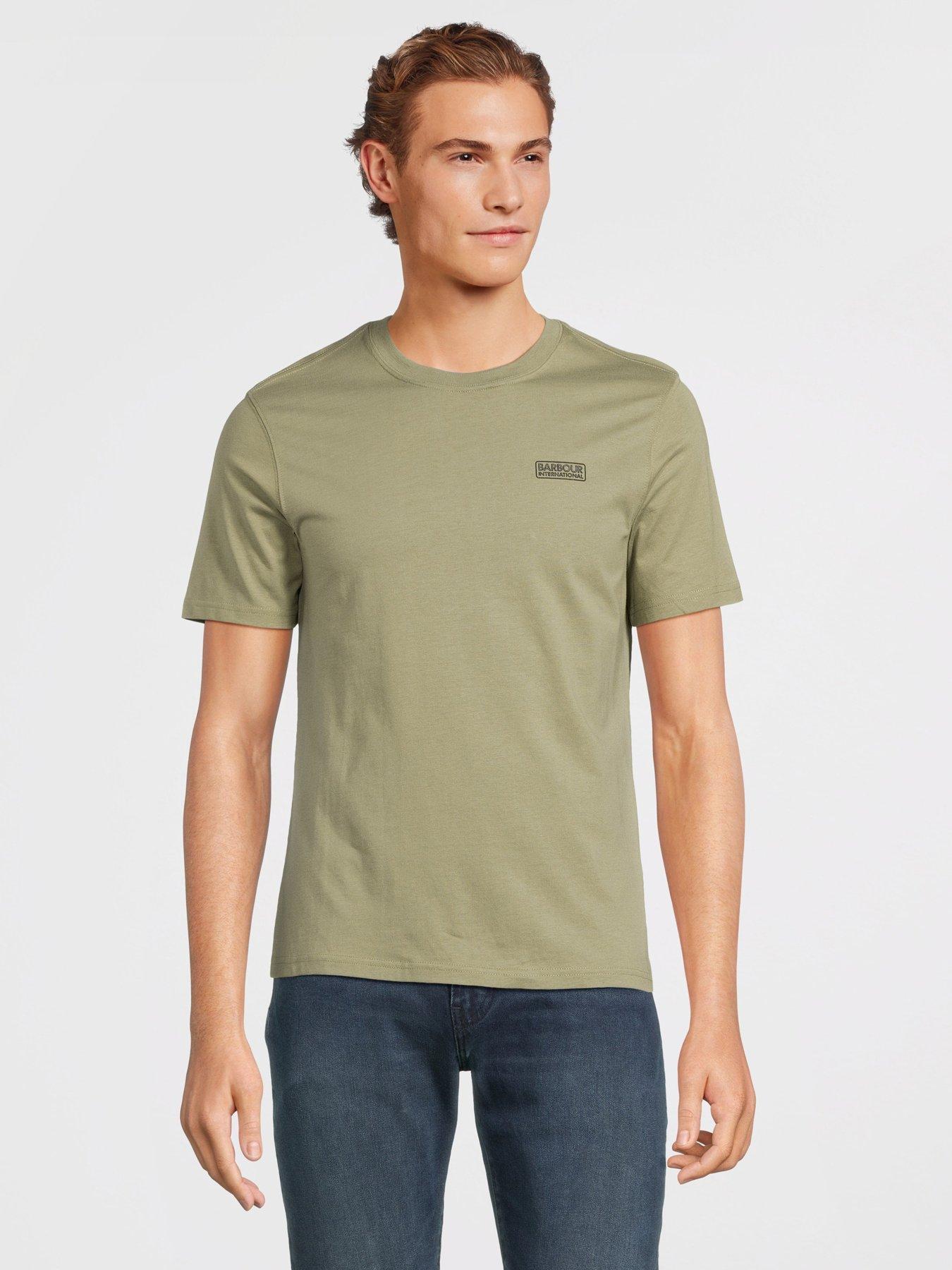 barbour-international-exclusive-short-sleeve-small-logo-t-shirt-khakifront