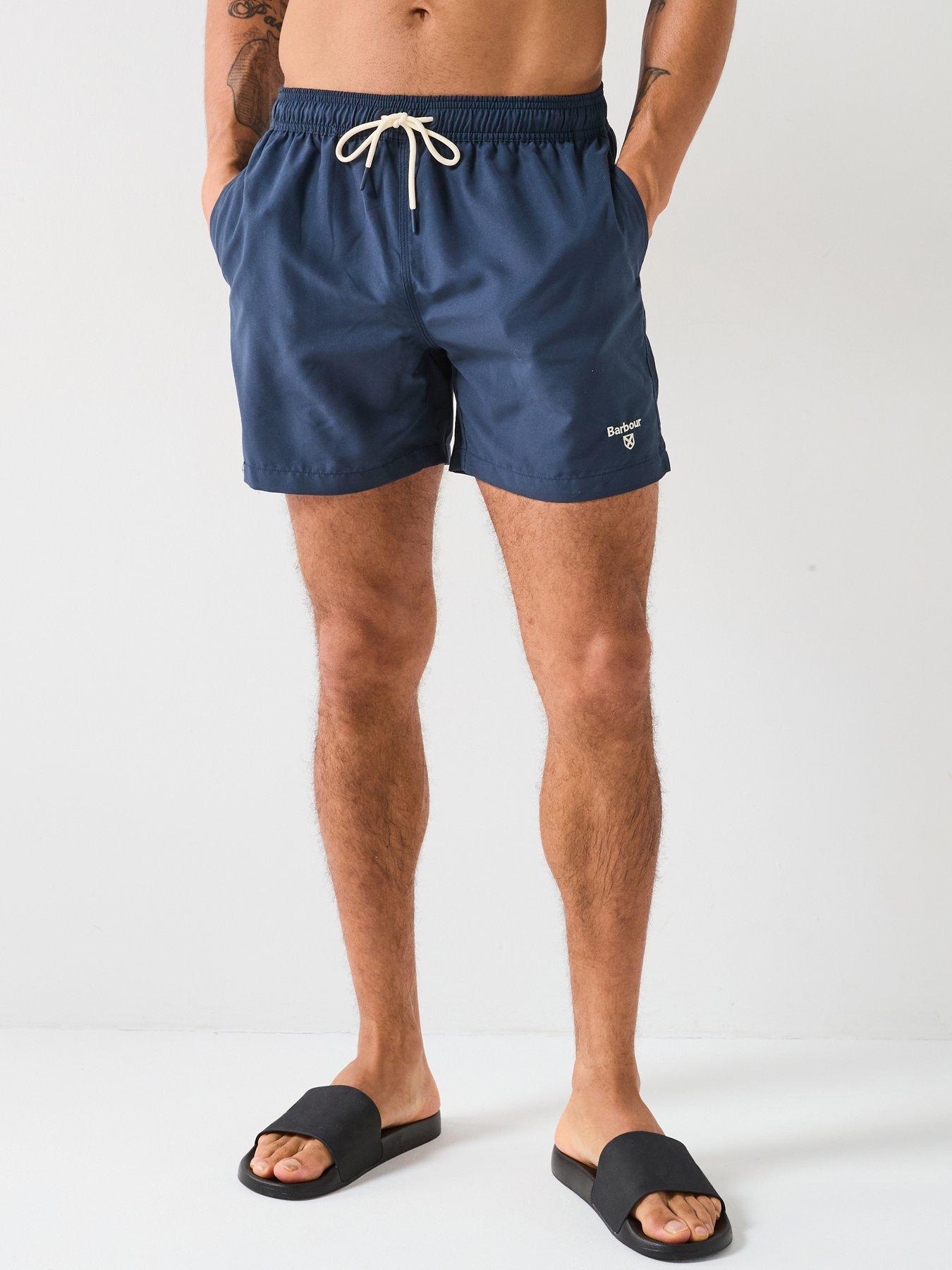 undefined Barbour Staple Small Logo 5' Swim Shorts - Navy