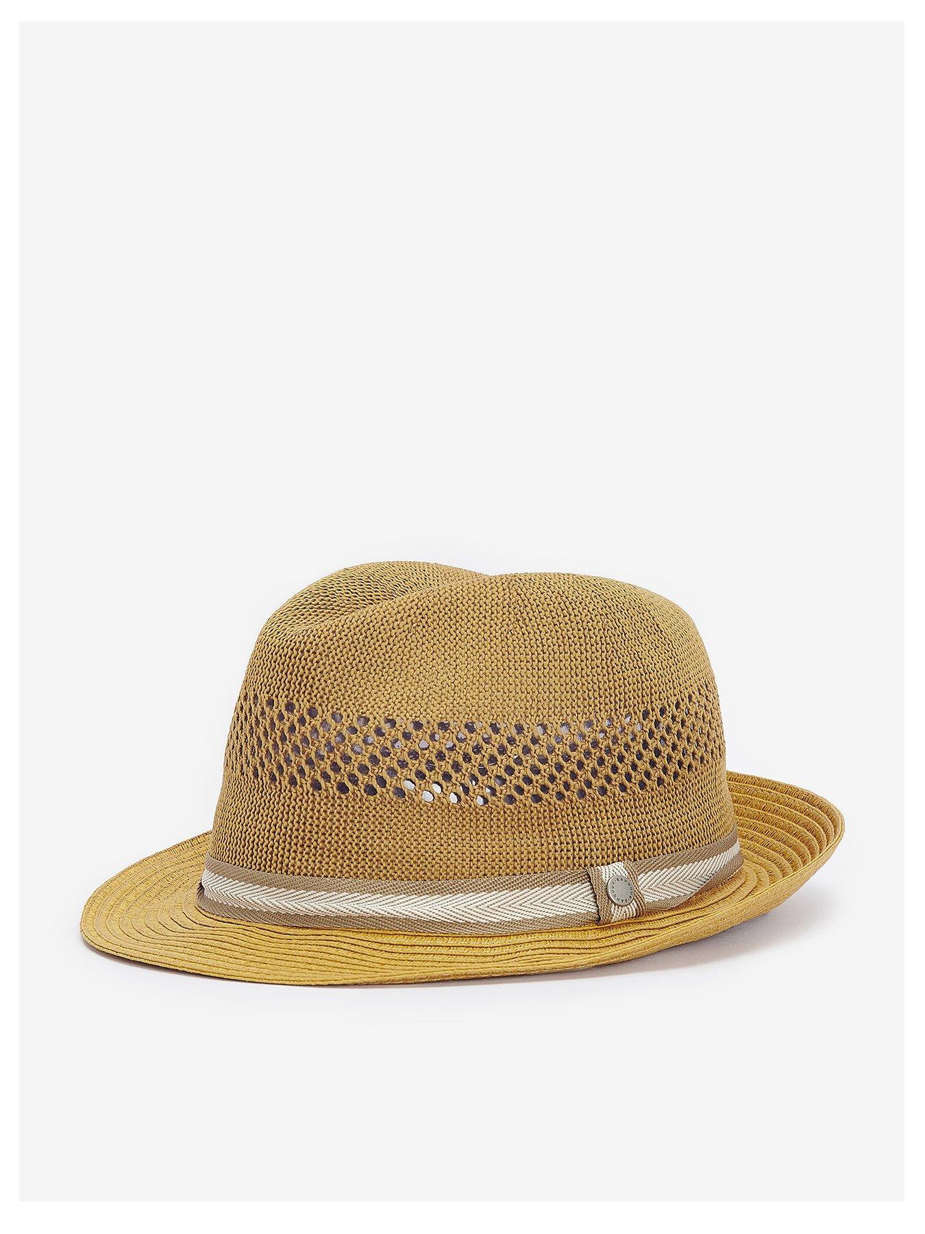 undefined Barbour Craster Trilby Summer Hat - Light Brown