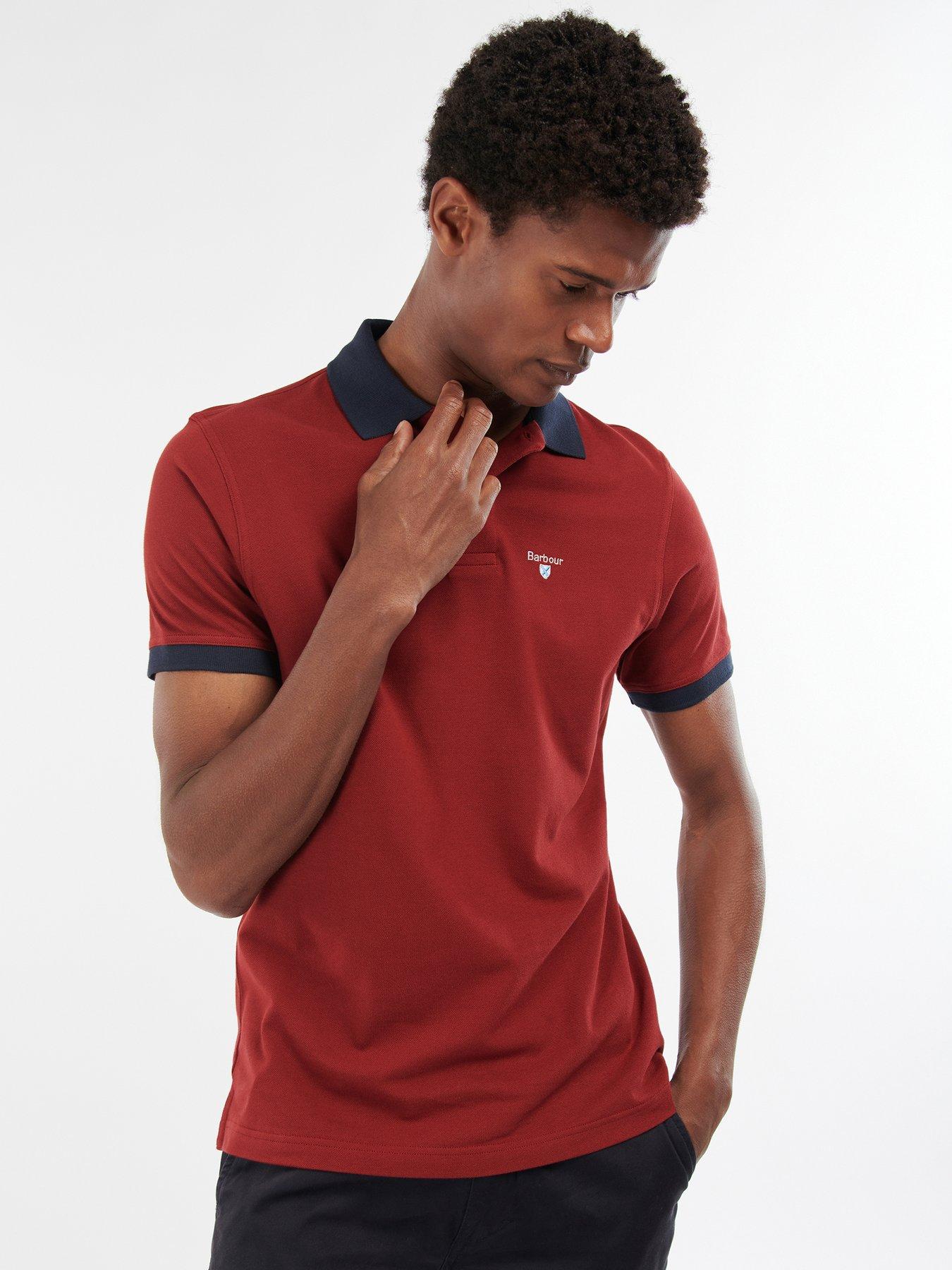 Barbour polo mens store red