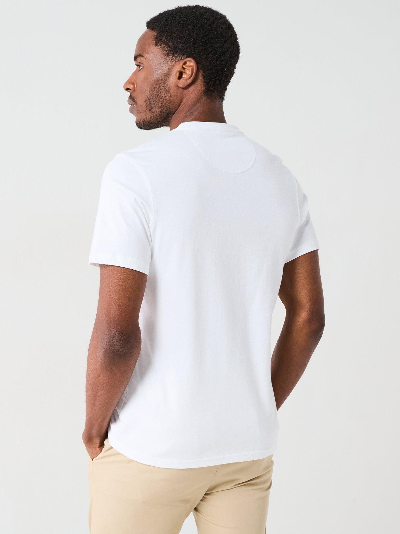 Image 2 of 6 of Barbour Barbour Short Sleeve Preppy Chest Logo T-Shirt - White