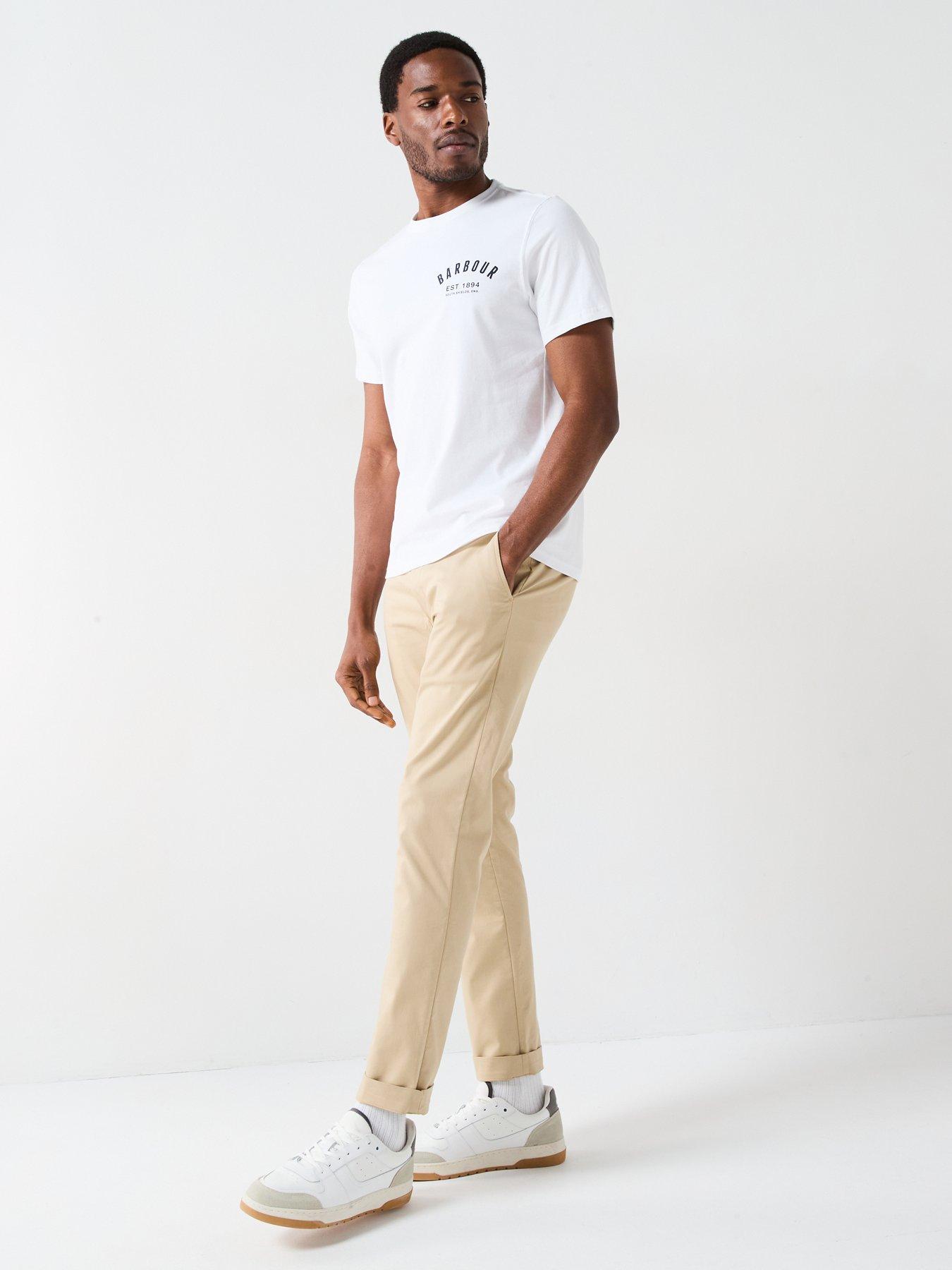 Image 3 of 6 of Barbour Barbour Short Sleeve Preppy Chest Logo T-Shirt - White