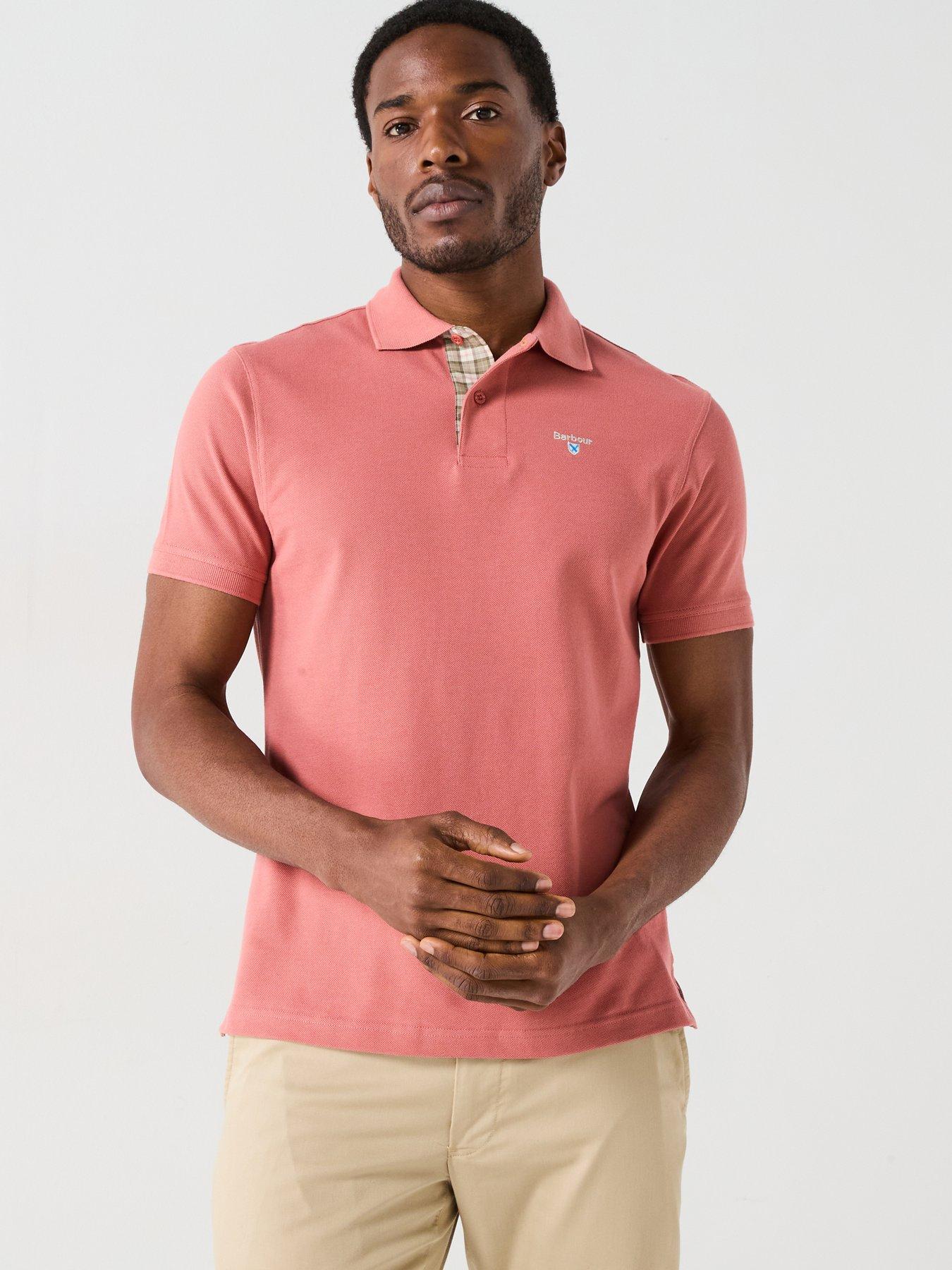 Barbour Barbour Tartan Pique Regular Fit Polo Shirt - Pink
