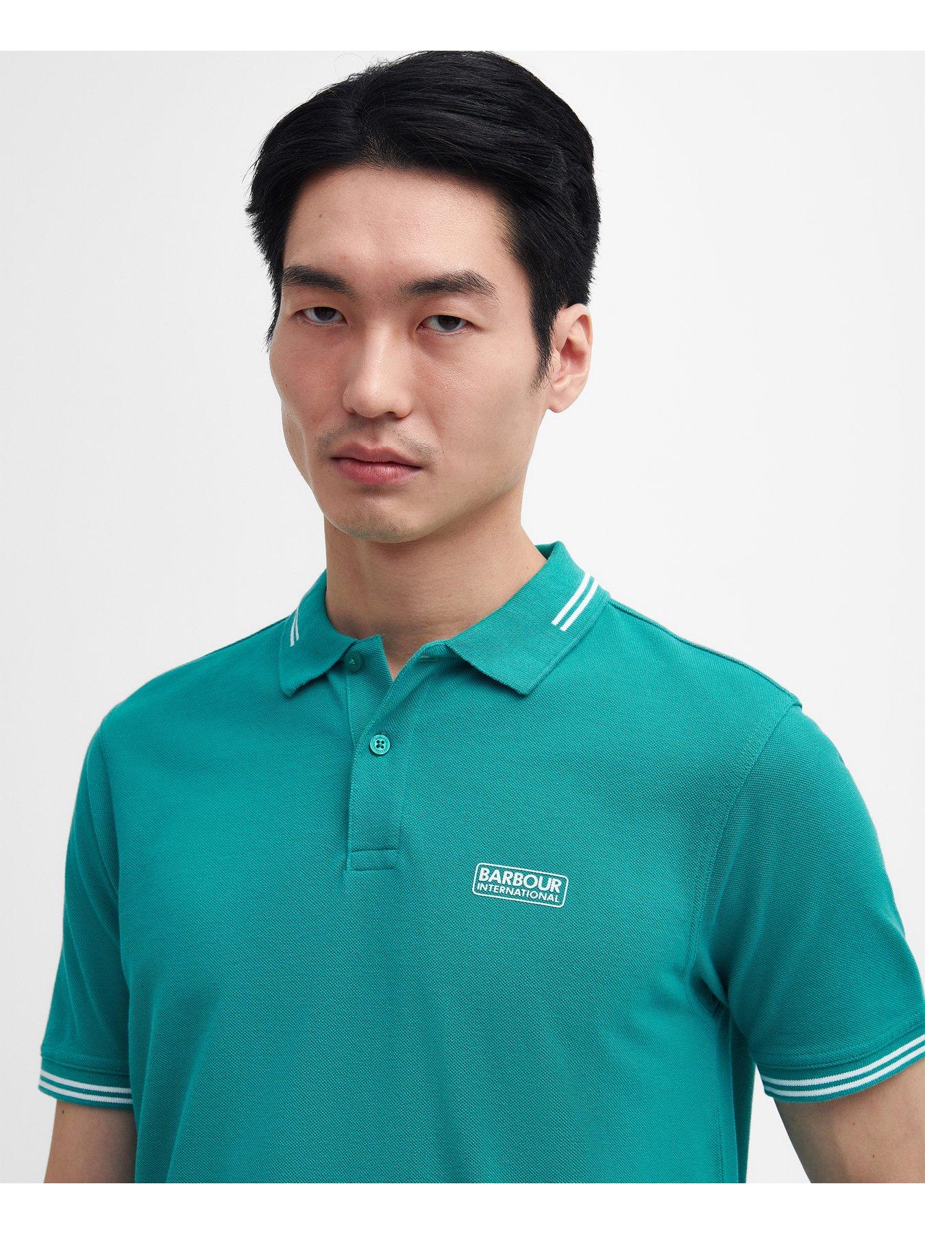 barbour-international-barbour-international-essential-tipped-tailored-polo-shirt-greenoutfit