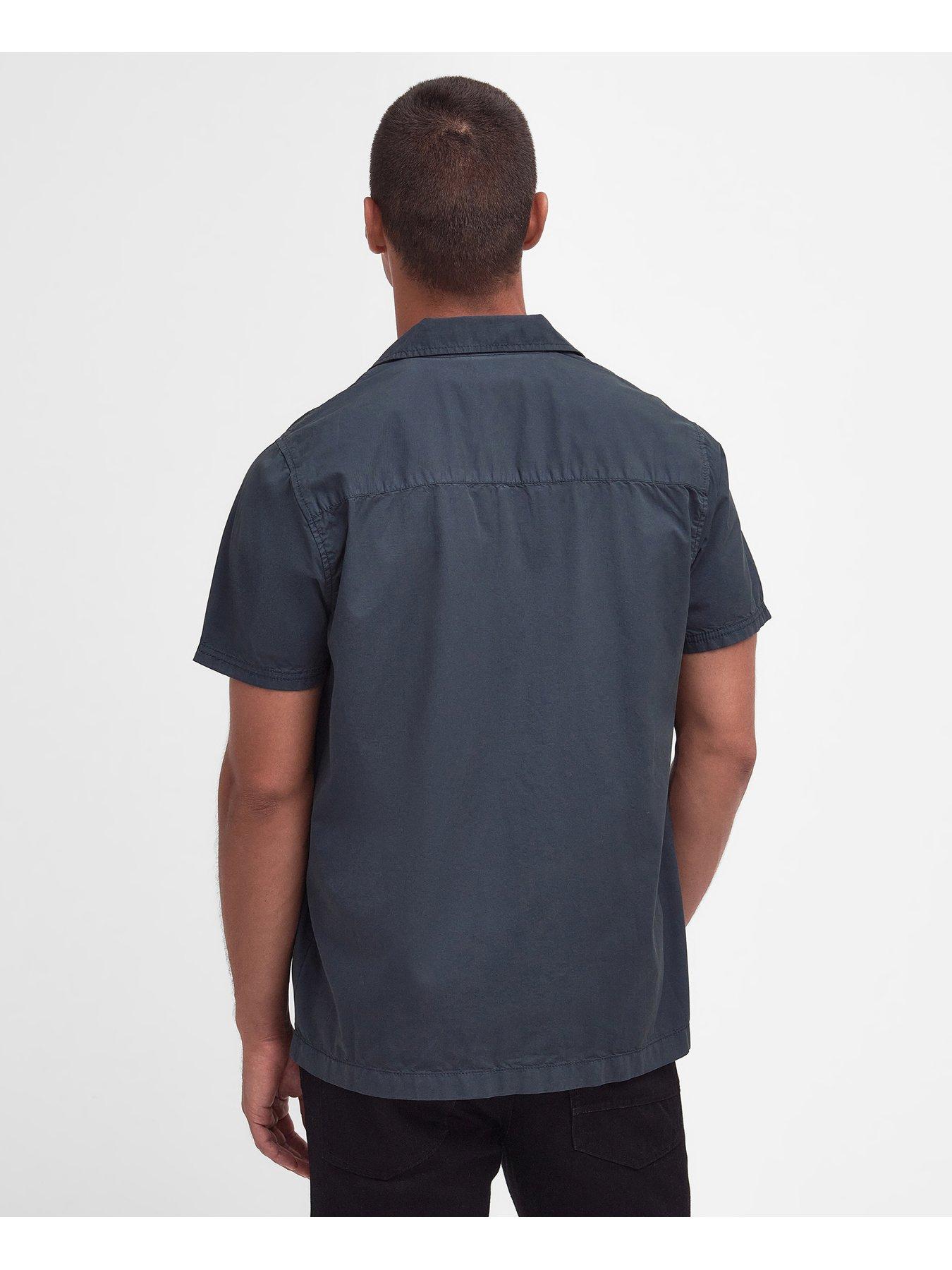 barbour-international-barbour-international-short-sleeve-chest-pocket-shirt-navystillFront