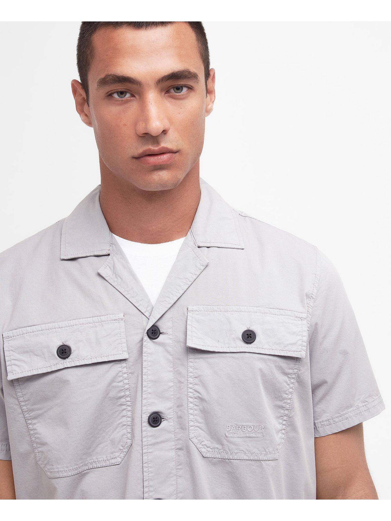 barbour-international-barbour-international-short-sleeve-chest-pocket-shirt-greyoutfit