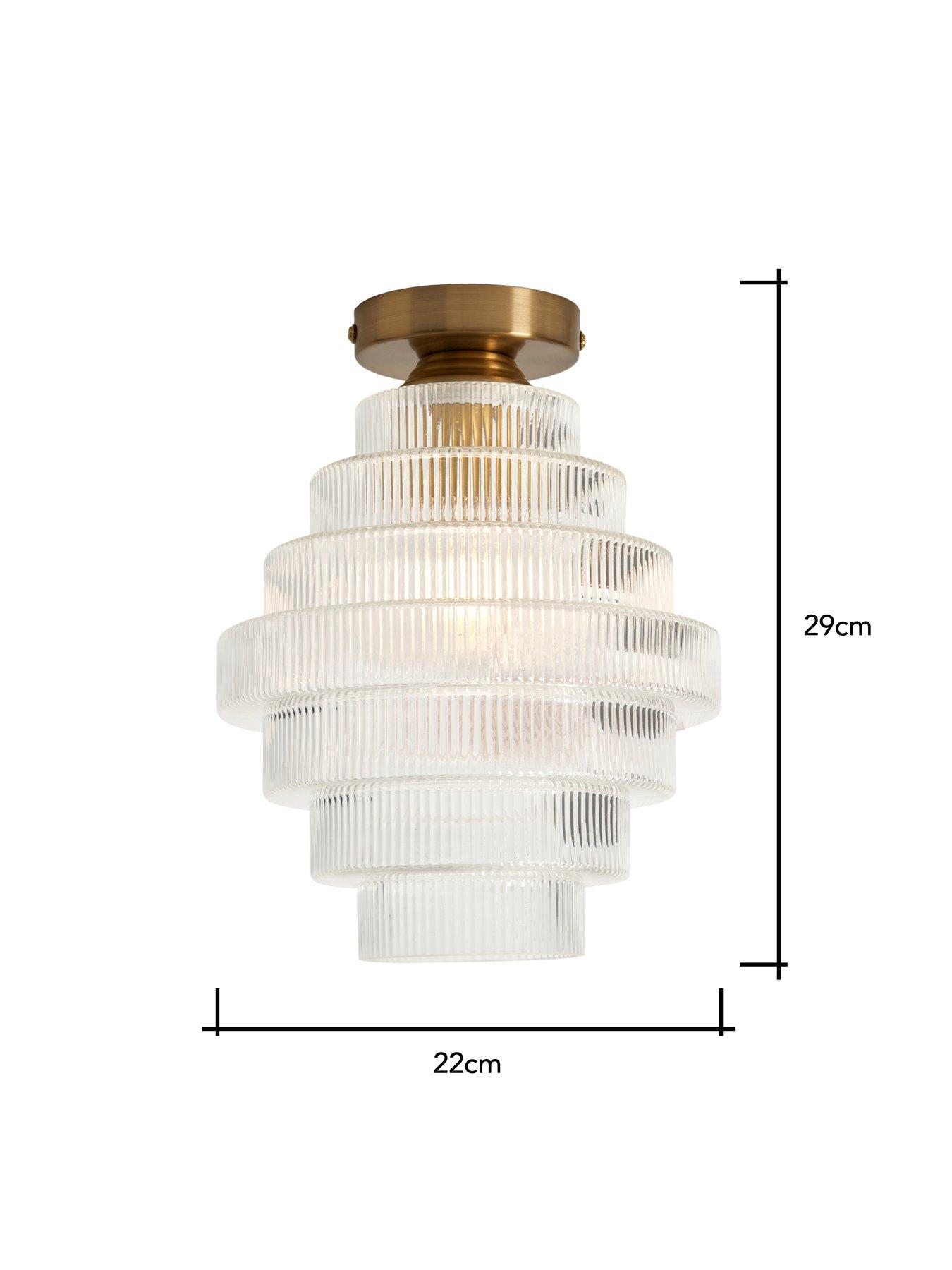 Image 4 of 5 of The Very Collection Genoise Flush Light Fitting