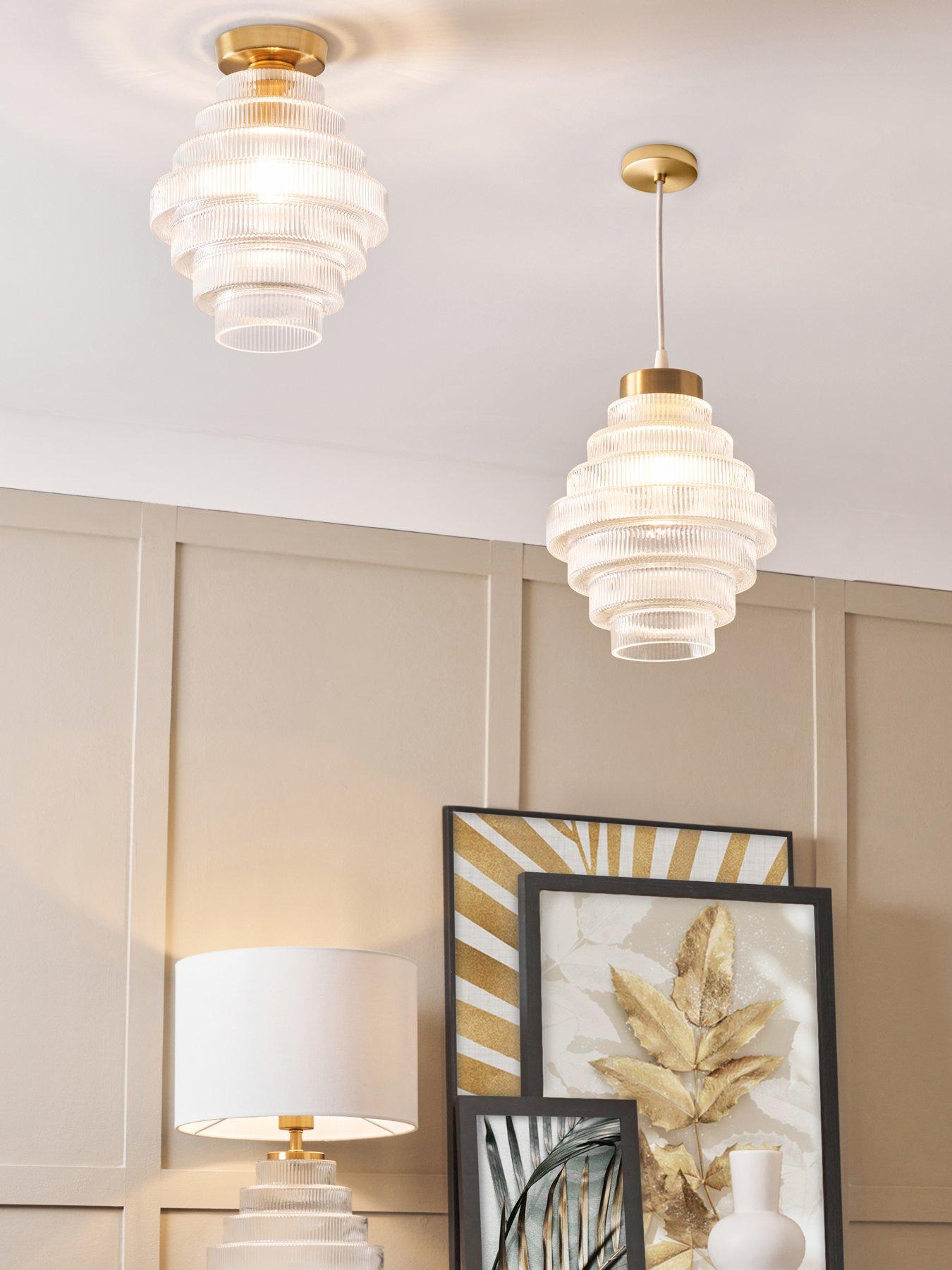 Image 5 of 5 of The Very Collection Genoise Flush Light Fitting