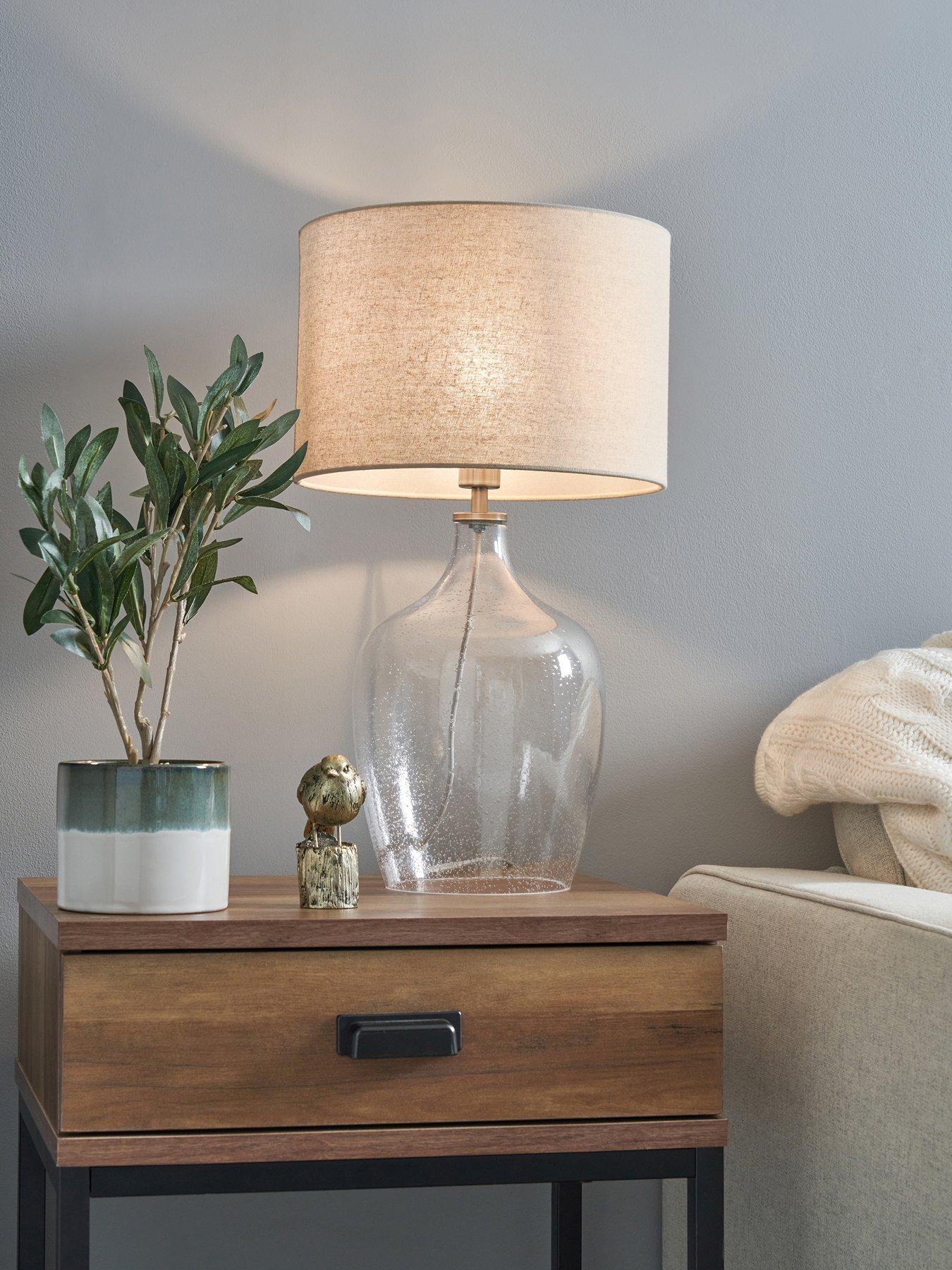 Image of Very Home Bubble Glass Table Lamp