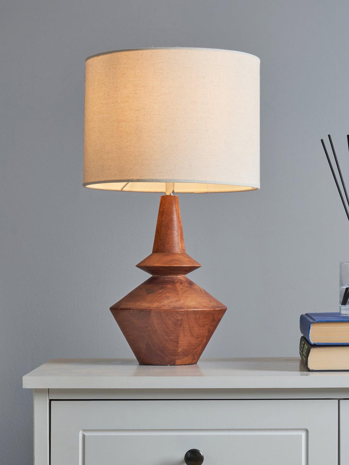 undefined Mango Wood Table Lamp