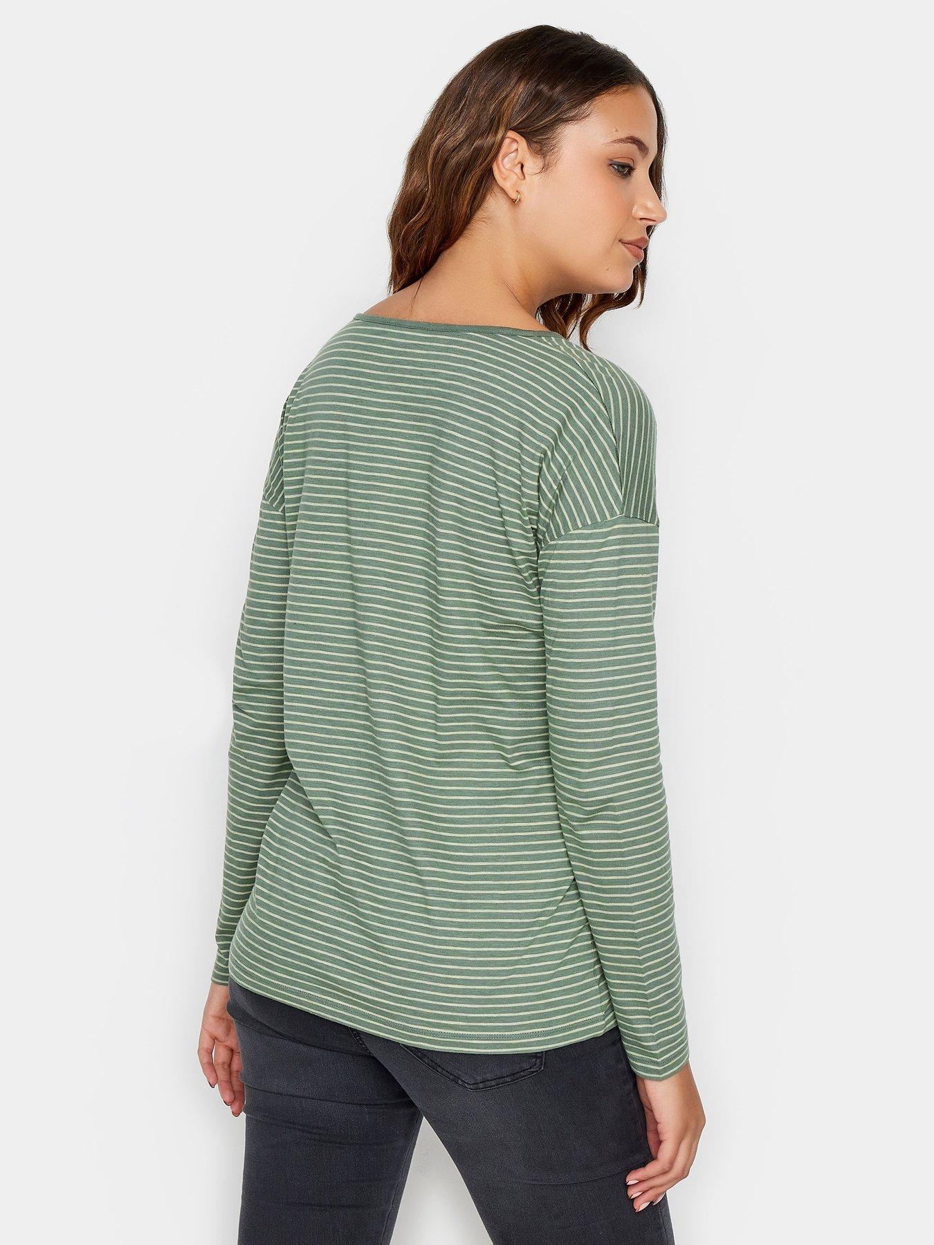 long-tall-sally-green-sage-stripe-ls-v-neckstillFront